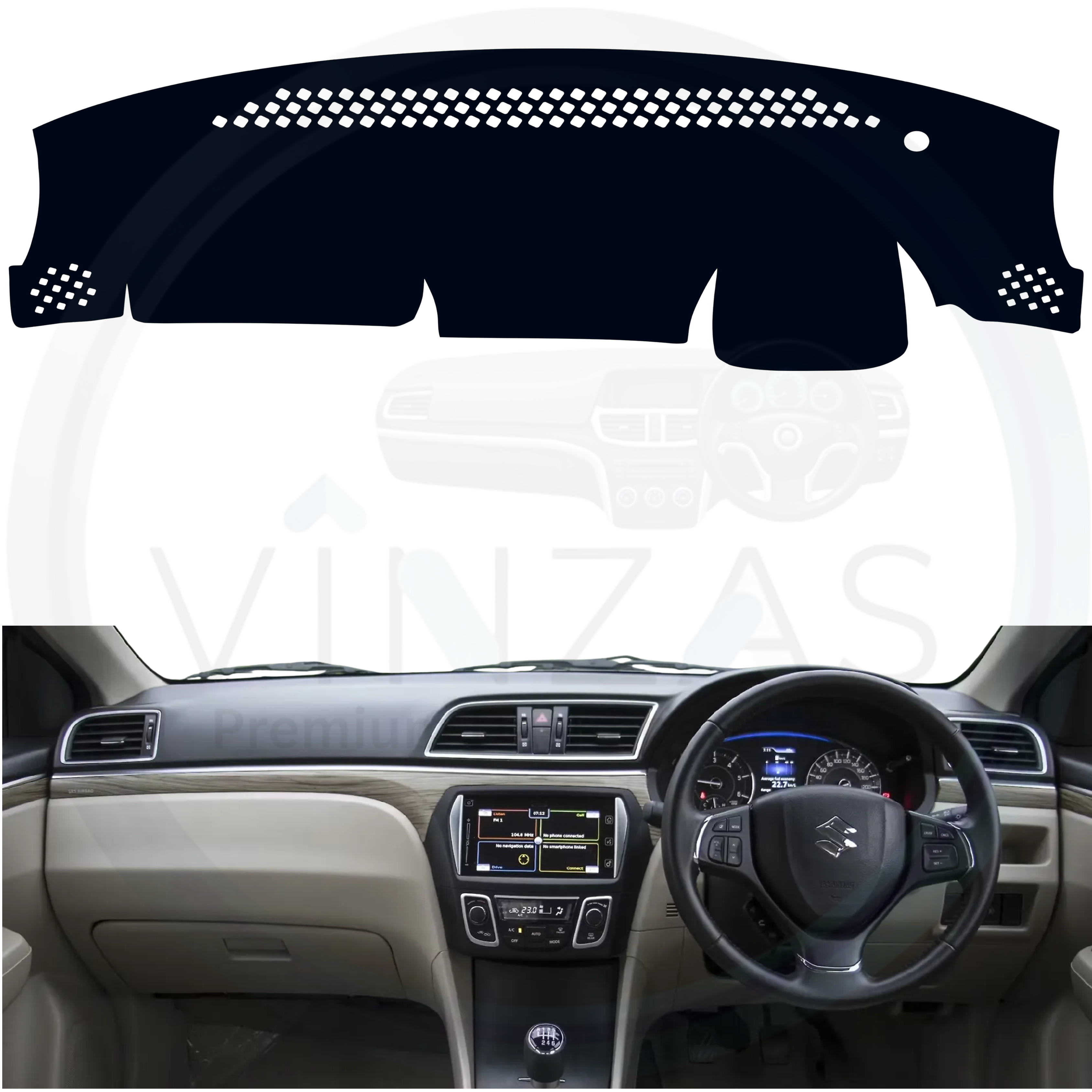 Maruti Suzuki Ciaz 2014 To 2025 Car Dashboard Mat