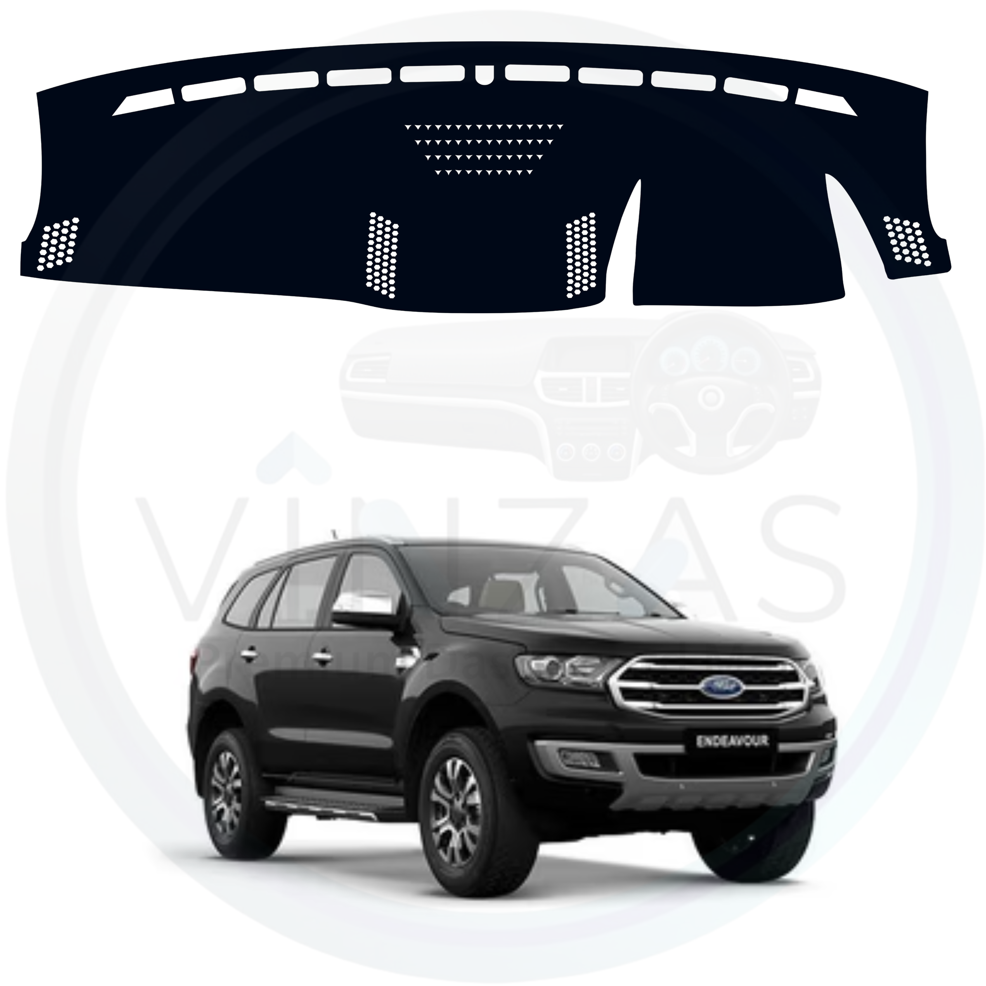 Ford Endeavour Car Dashboard Cover Mat 2015 To 2021