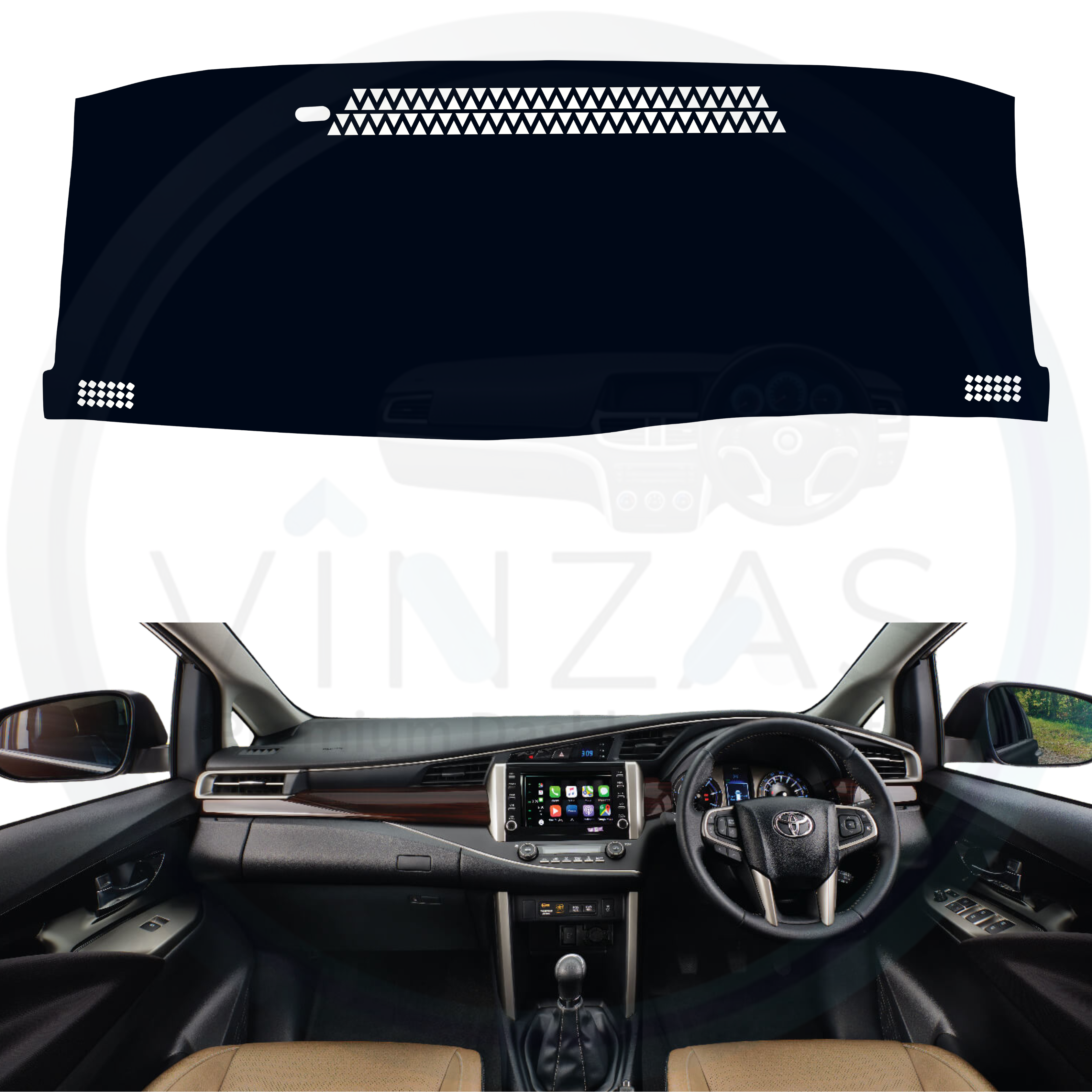 Toyota Innova Crysta 2015 To 2025 Car Dashboard Mat