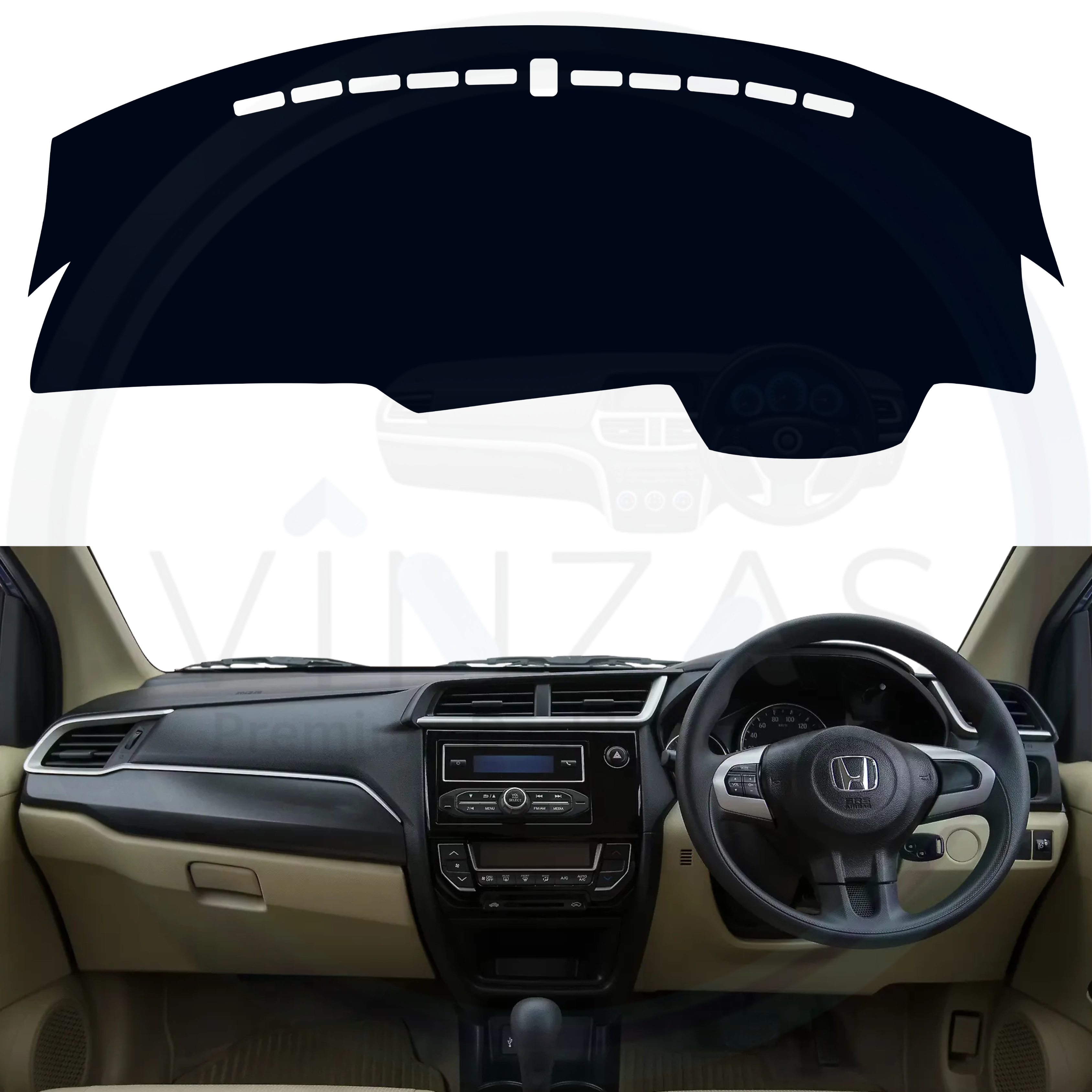 Honda Amaze 2016 To 2018 Car Dashboard Cover Mat