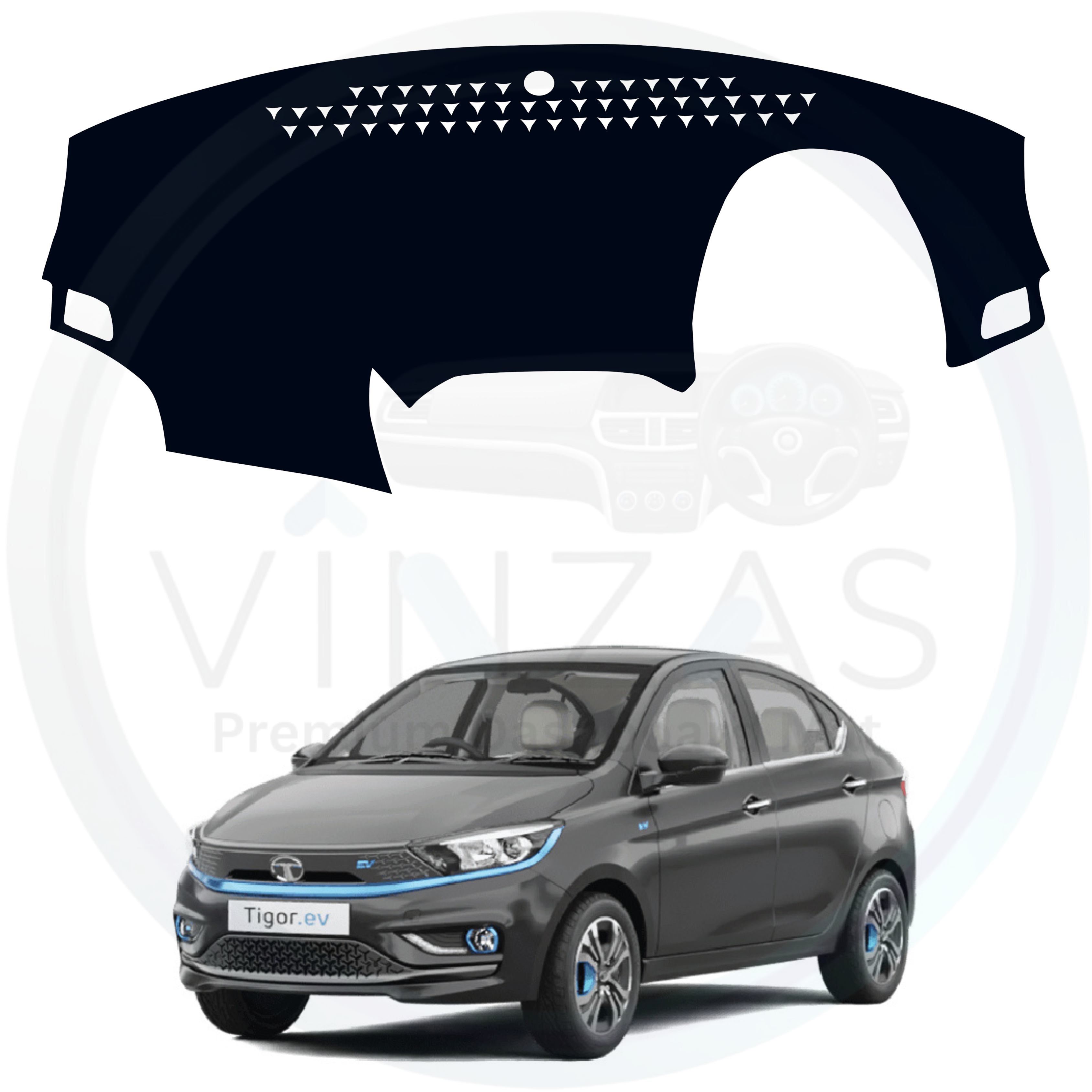 Tata Tigor EV 2021 To 2025 Car Dashboard Mat