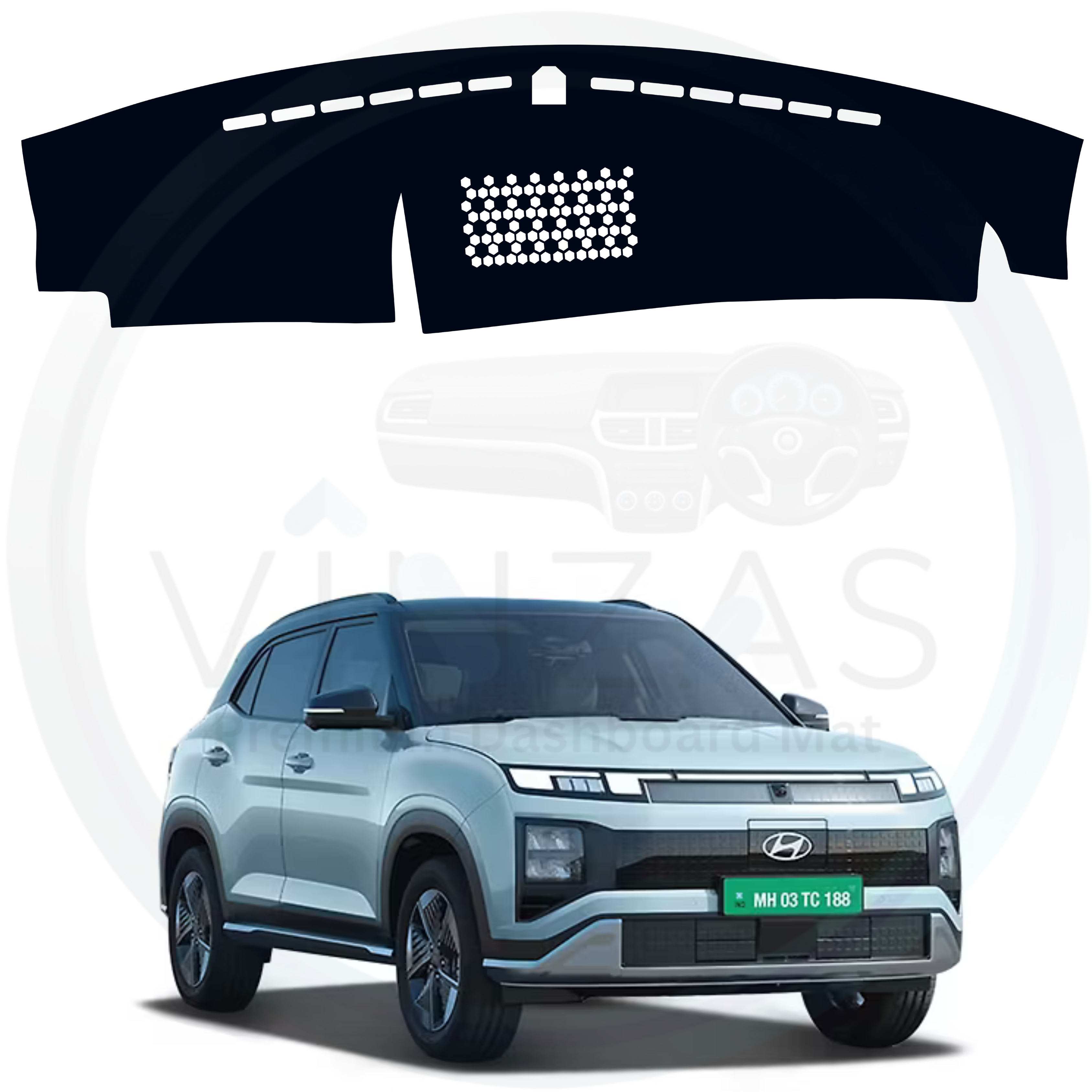 Hyundai Creta EV 2024 To 2025 Car Dashboard Cover Mat