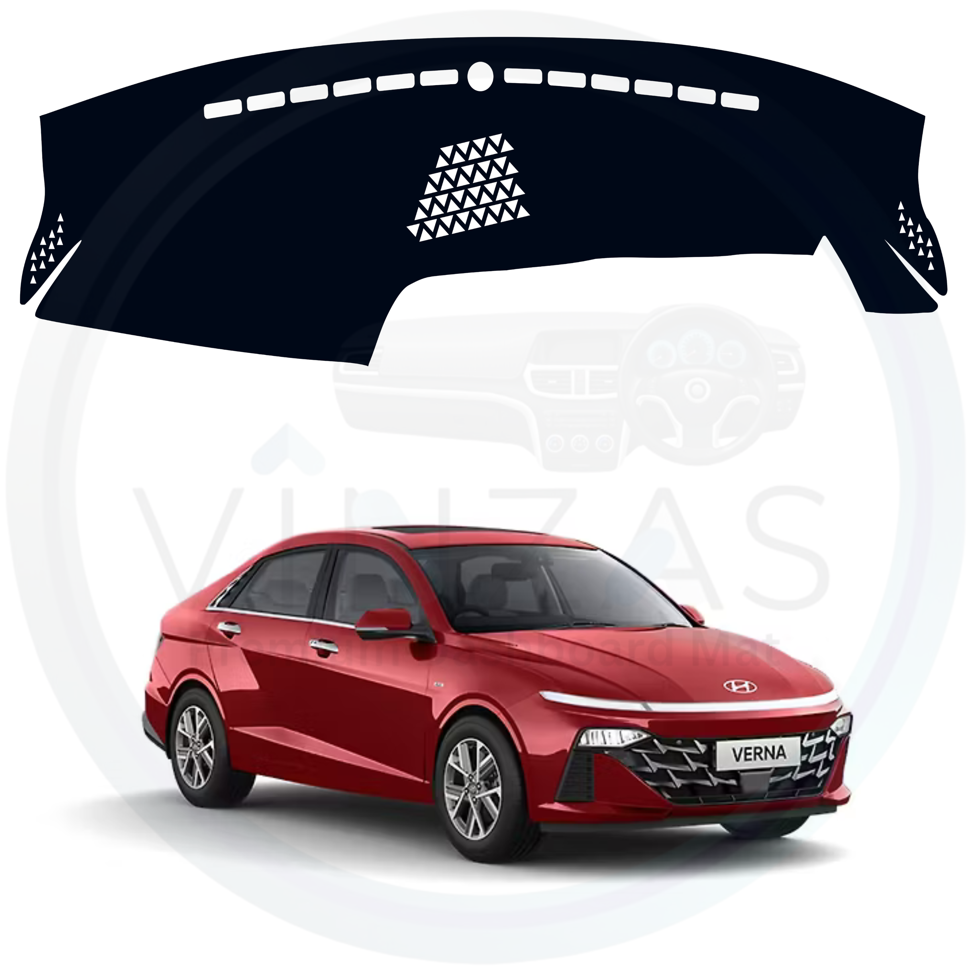 Hyundai Verna 2023 To 2025 Car Dashboard Cover Mat