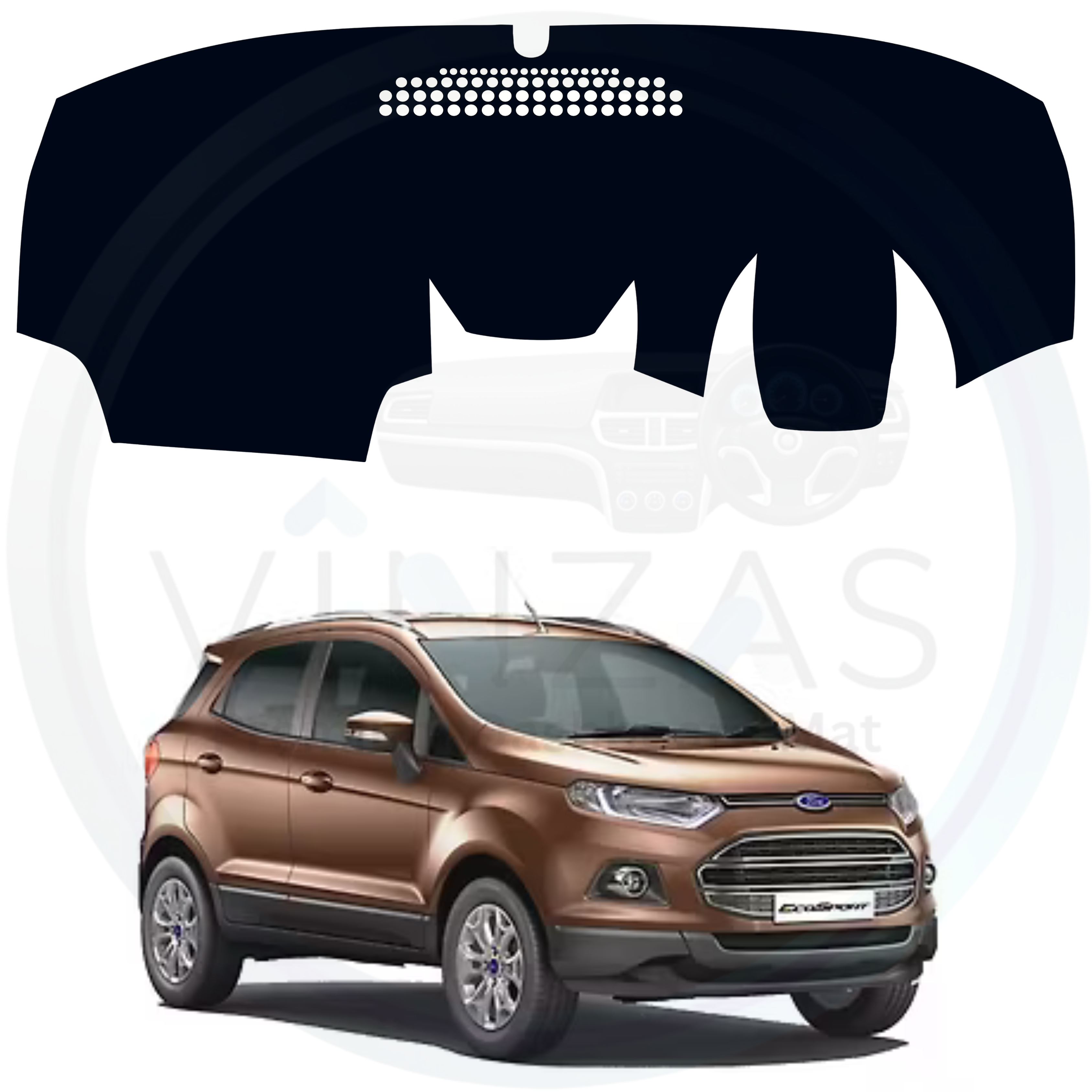 Ford EcoSport Car Dashboard Cover Mat 2013 To 2017
