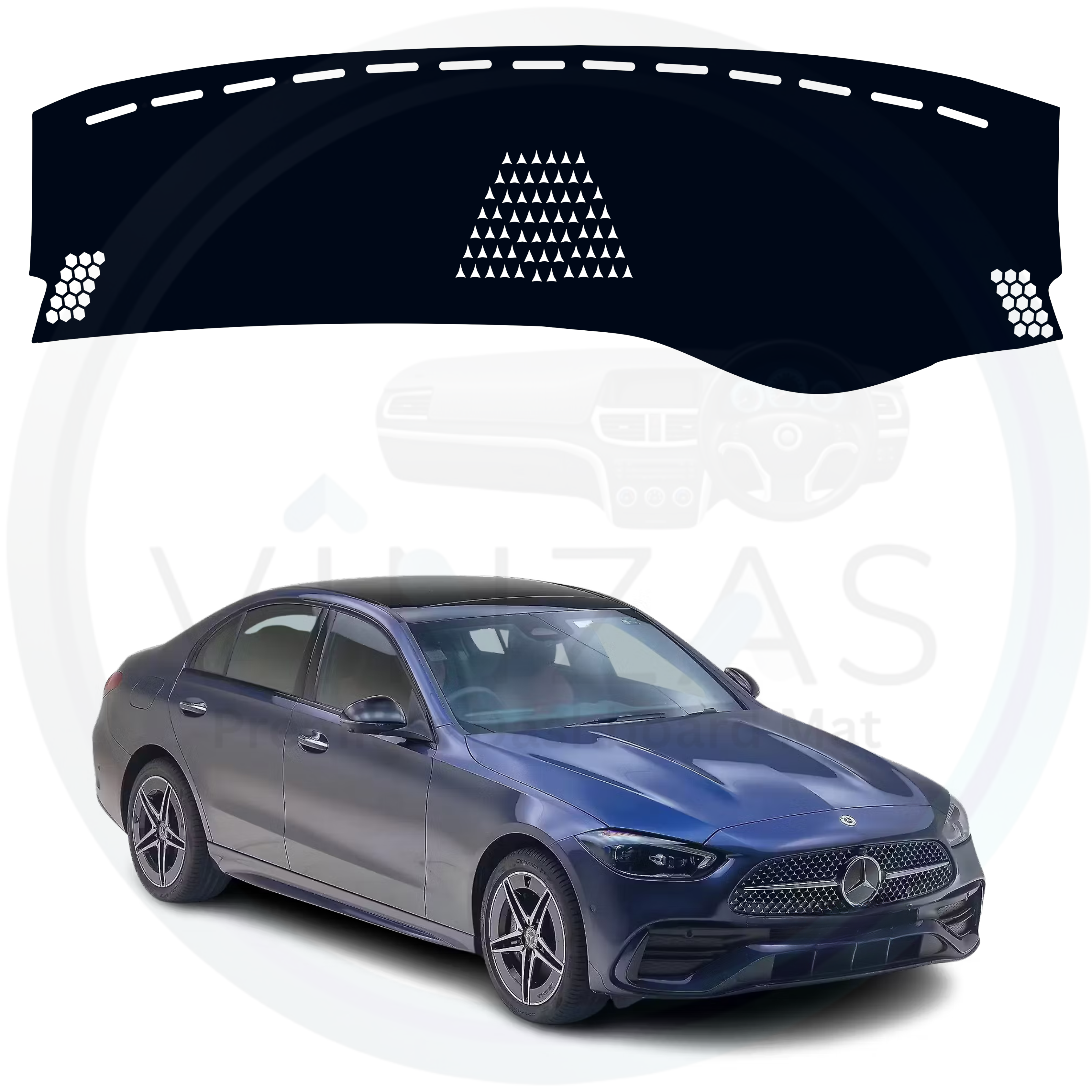 Mercedes-Benz C-Class Car Dashboard Cover Mat 2015 To 2021