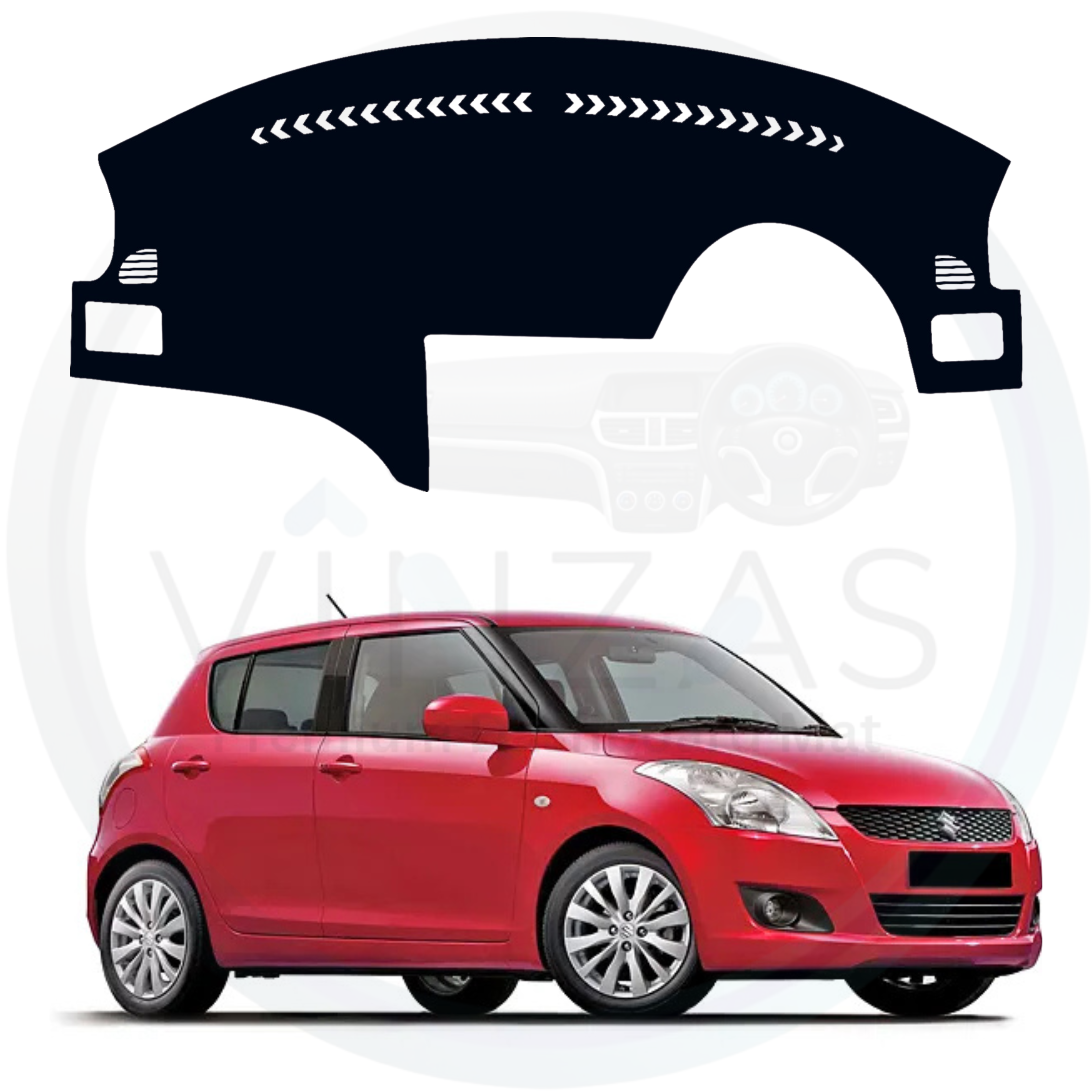 Maruti Suzuki Swift 2011 To 2017 Car Dashboard Mat