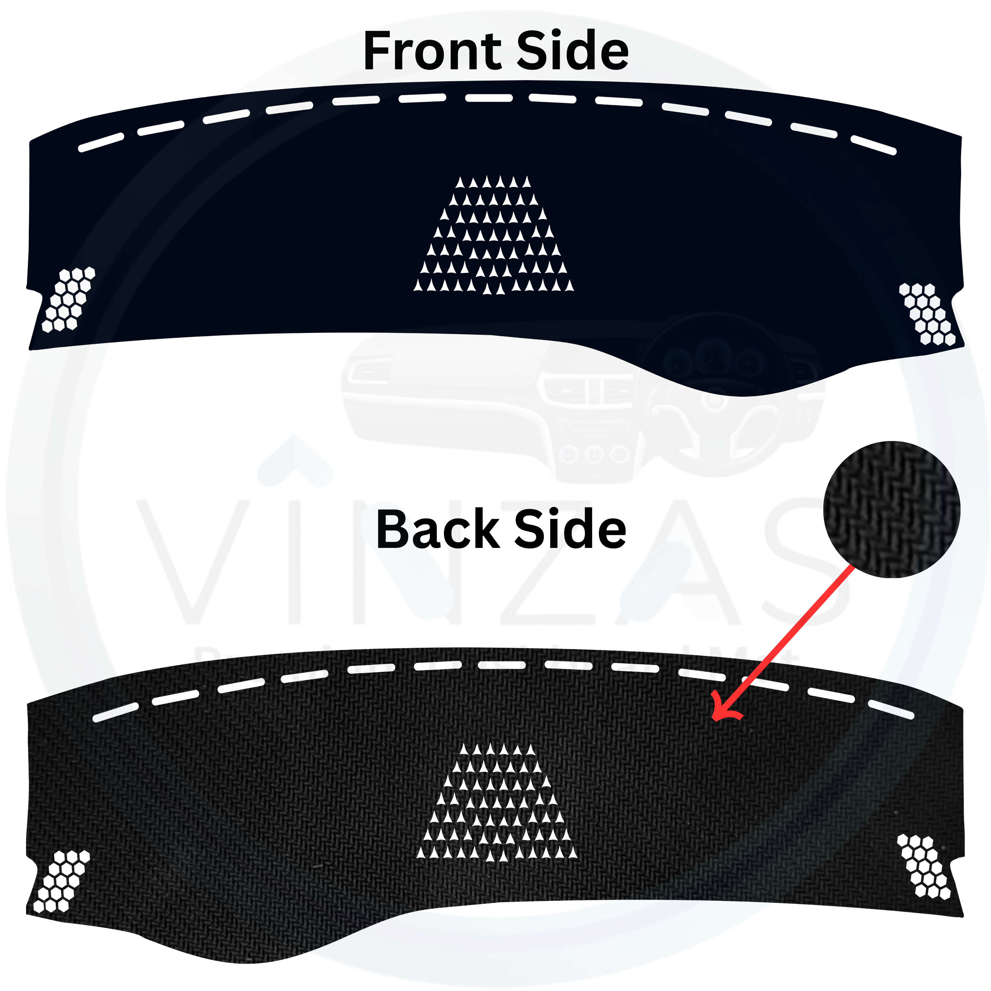 Mercedes-Benz C-Class Car Dashboard Cover Mat 2015 To 2021
