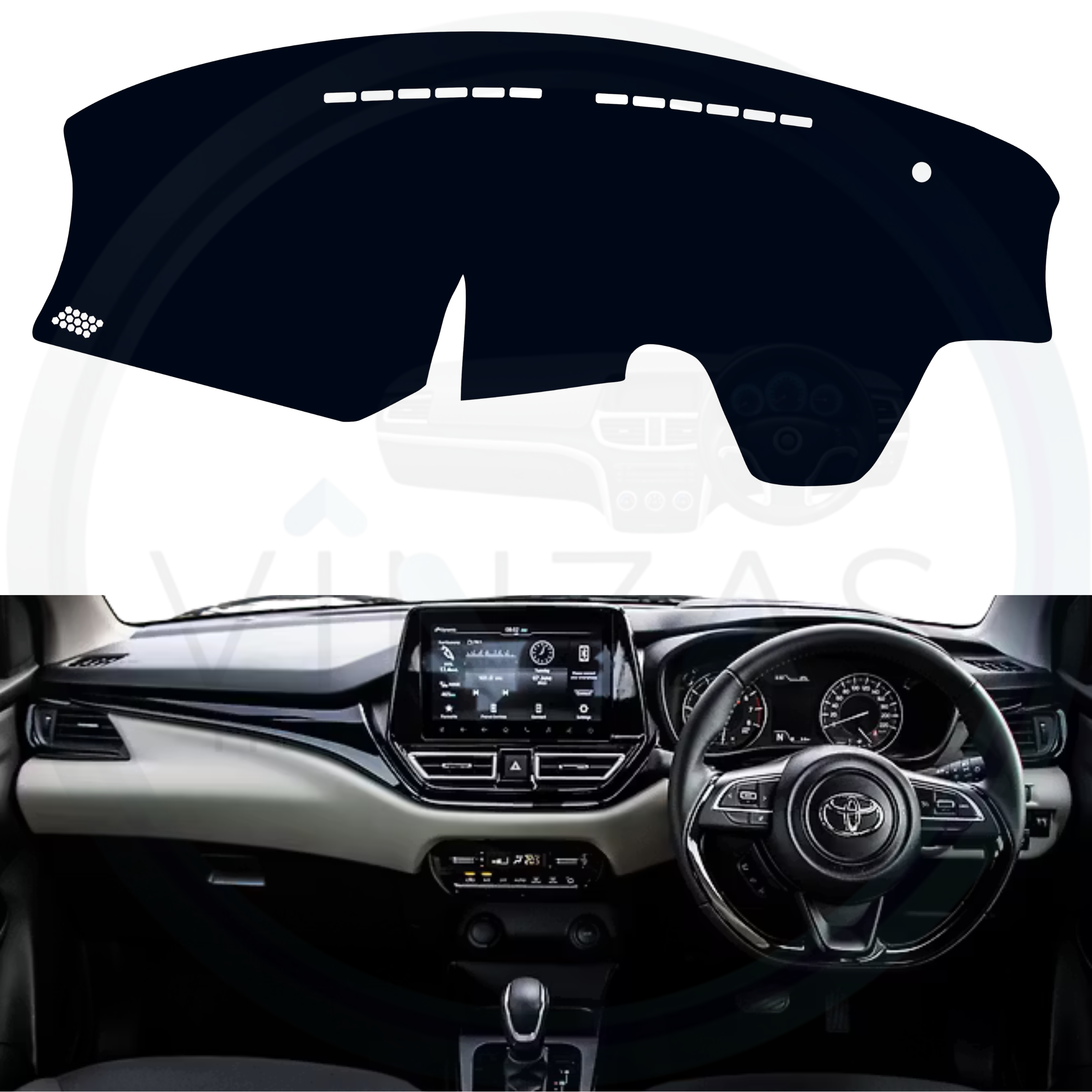 Toyota Glanza 2022 To 2025 Car Dashboard Mat