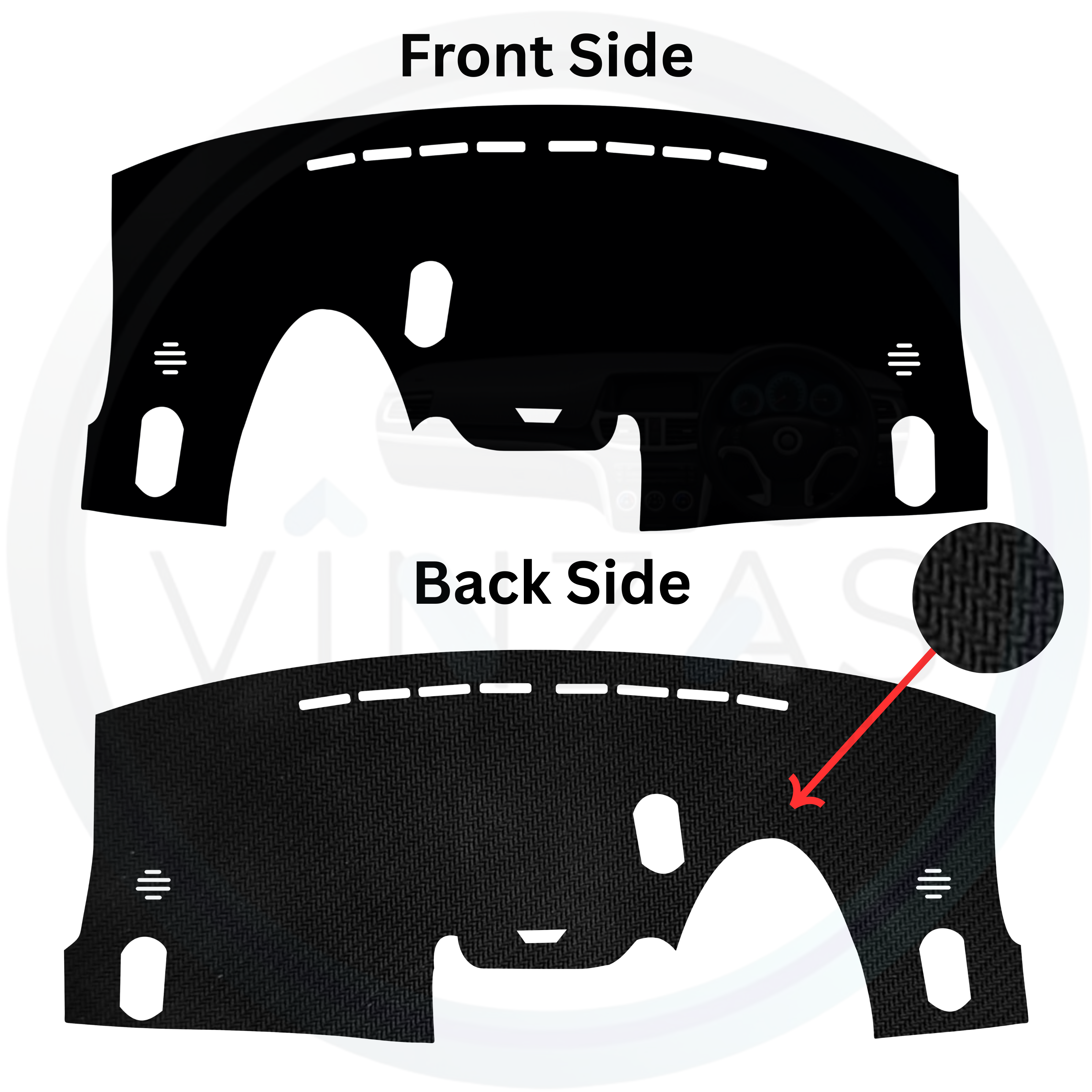 Maruti Suzuki Ritz 2009 To 2017 Car Dashboard Mat