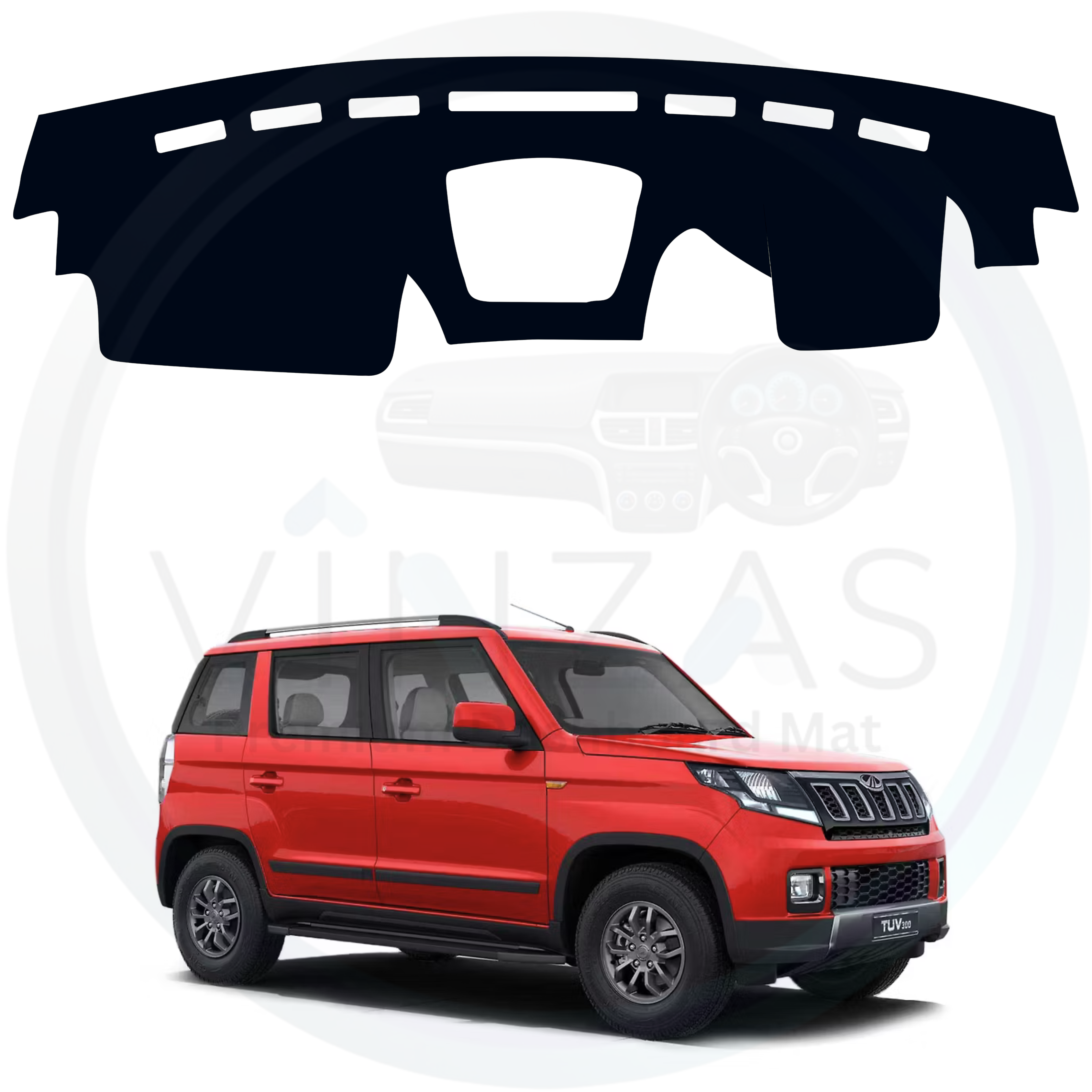 Mahindra TUV300 2015 To 2020 Car Dashboard Cover Mat