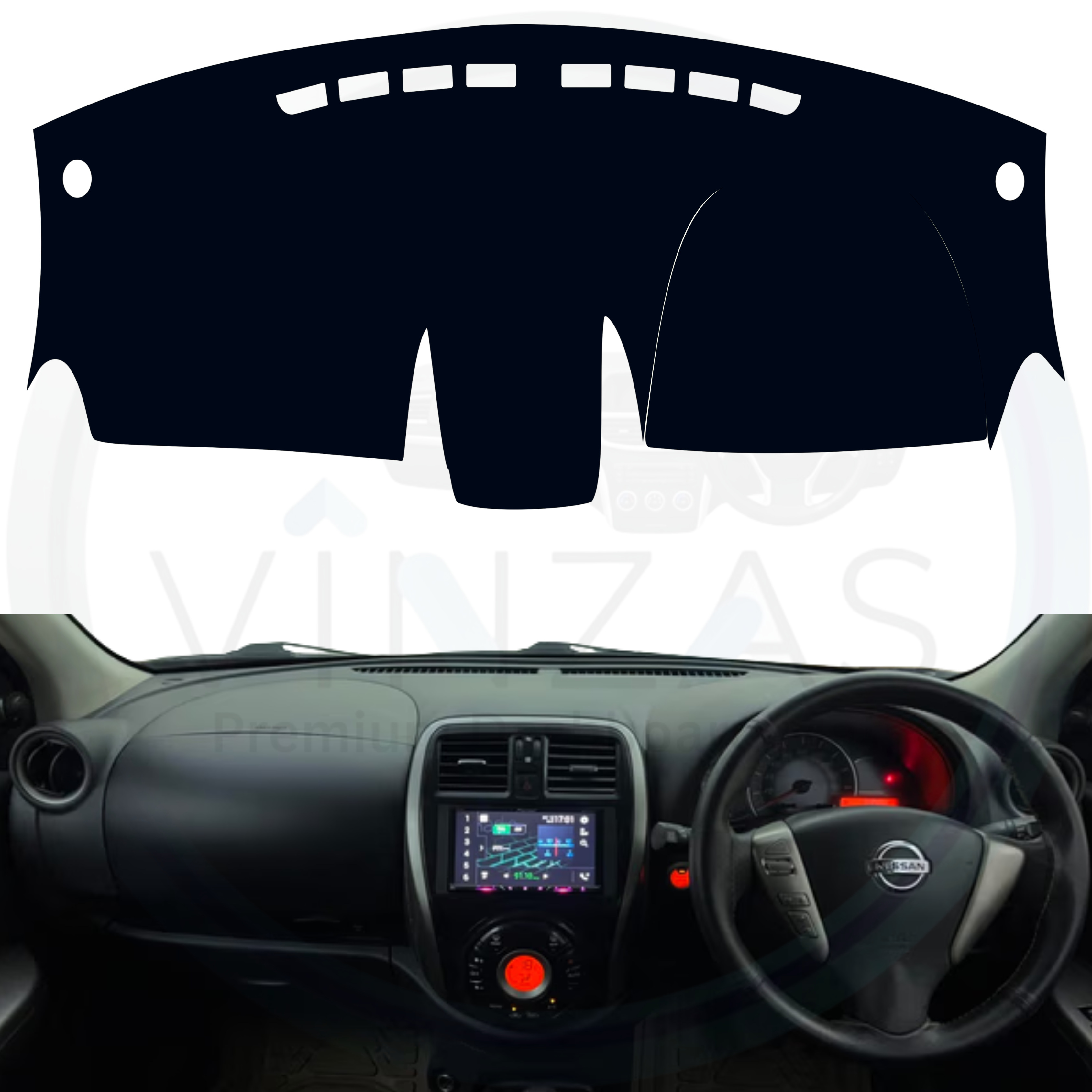 Nissan Micra Car Dashboard Cover Mat 2012 To 2019