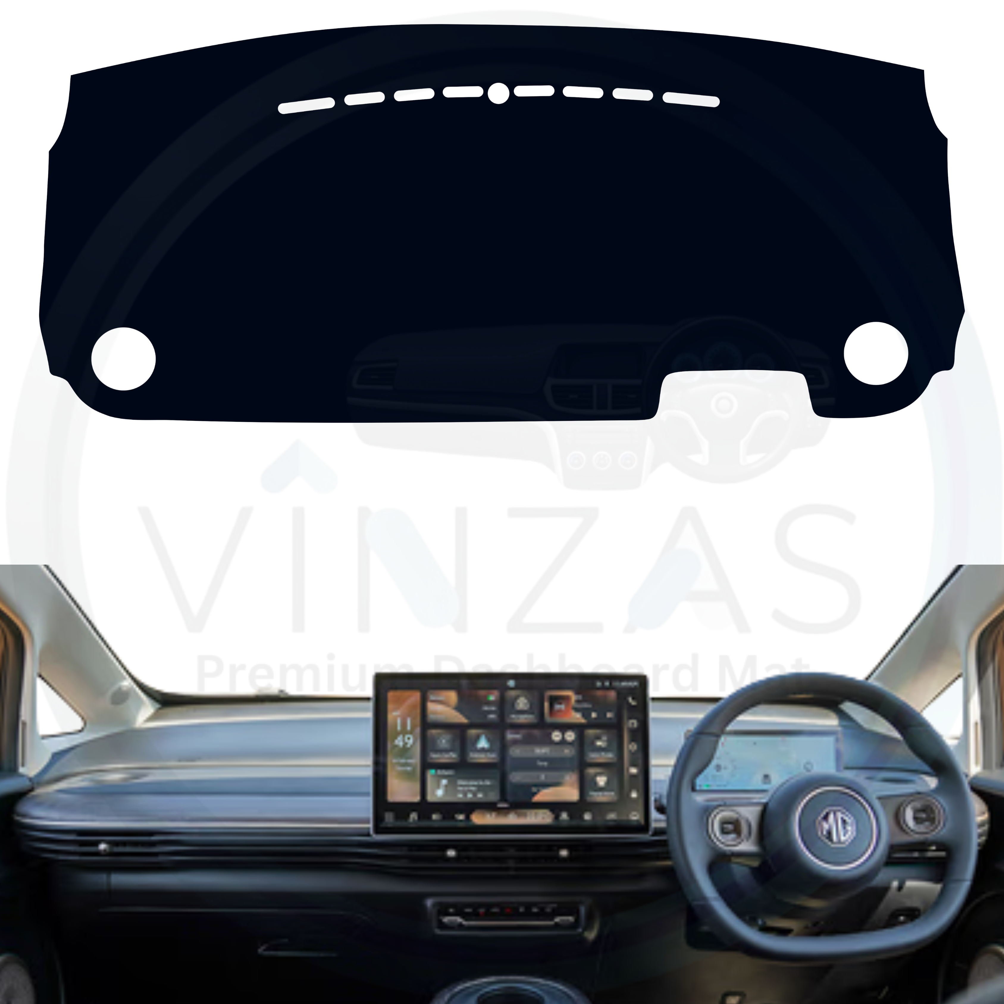 MG Windsor EV Car Dashboard Cover Mat 2024 To 2025