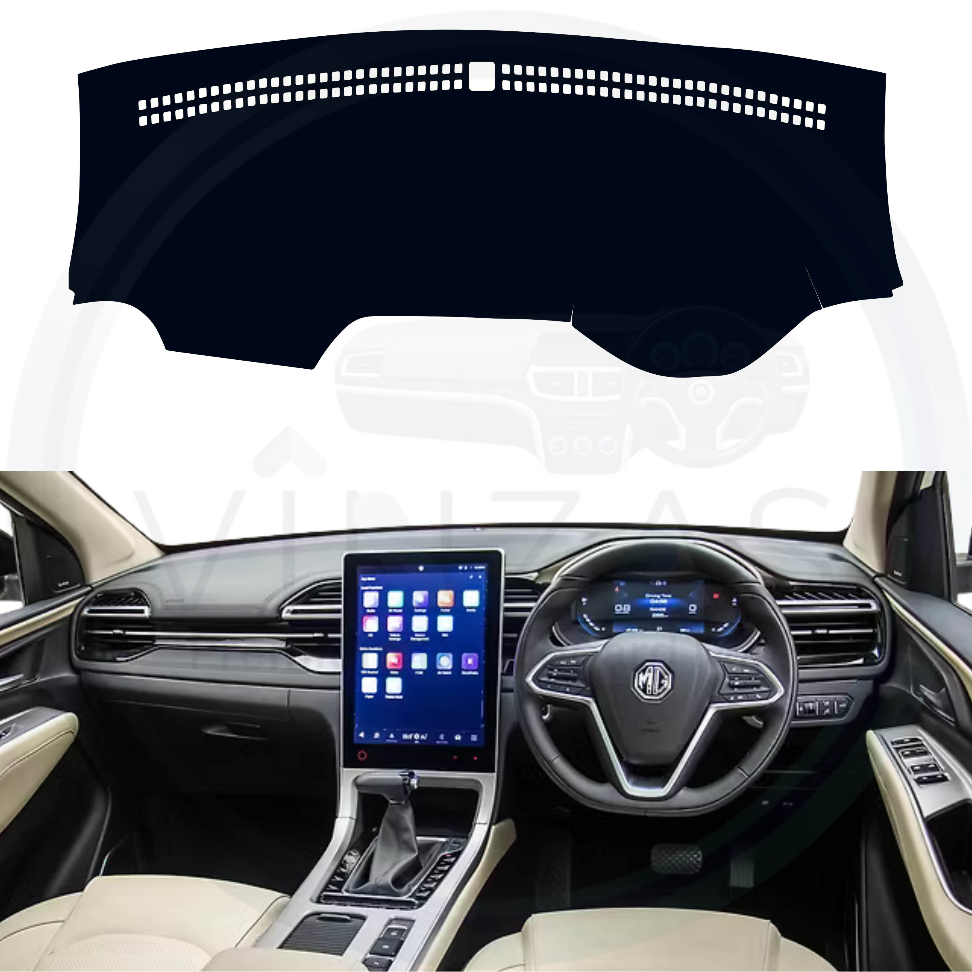 MG Hector Car Dashboard Mat 2023 To 2025
