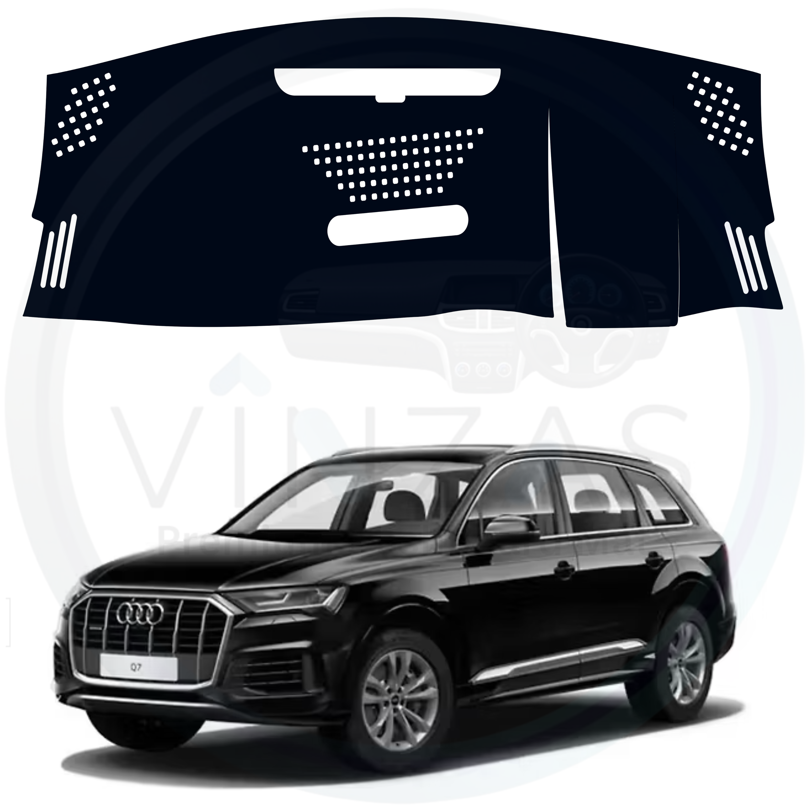 Audi Q7 Car Dashboard Cover Mat 2016 To 2021