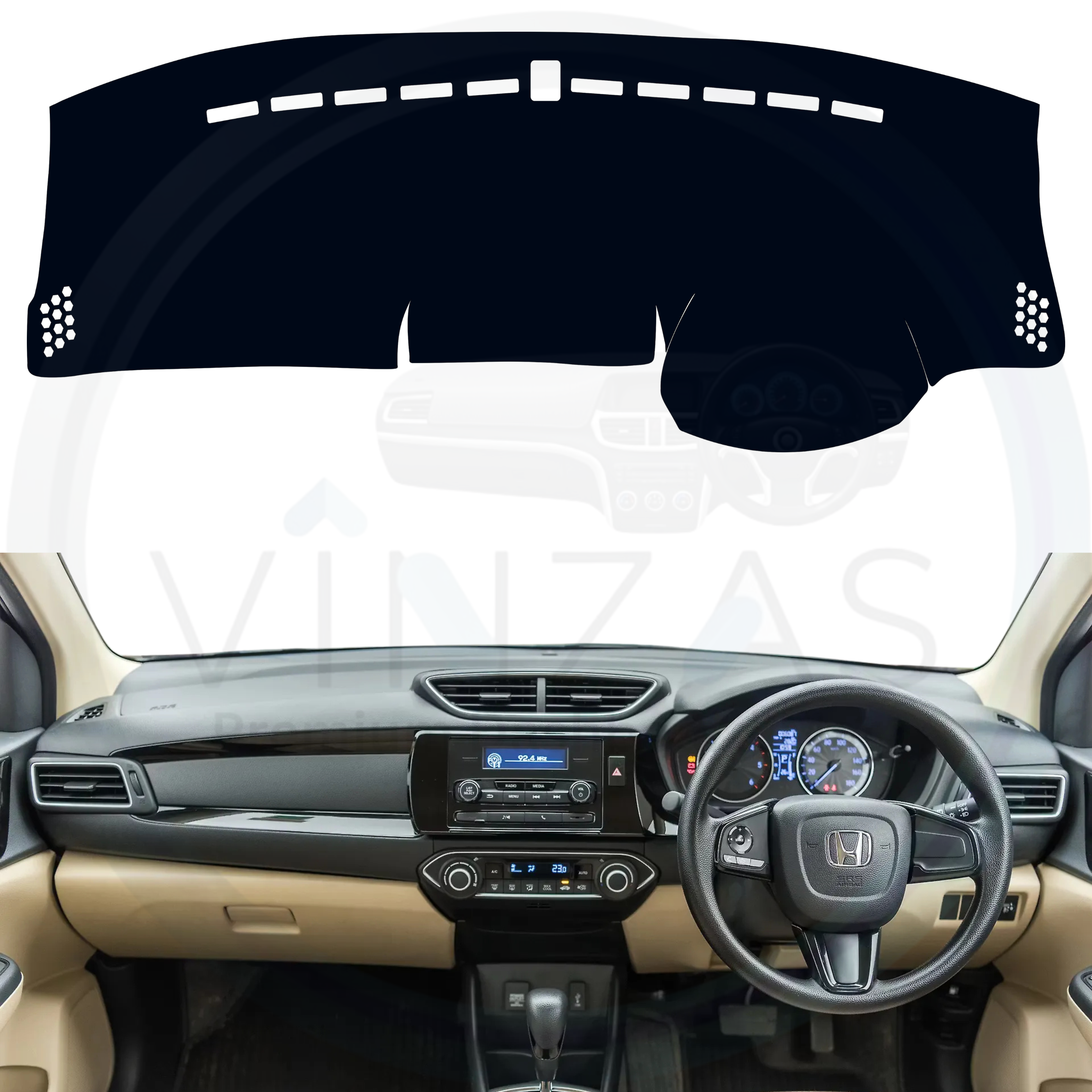 Honda Amaze 2018 To 2025 Car Dashboard Cover Mat