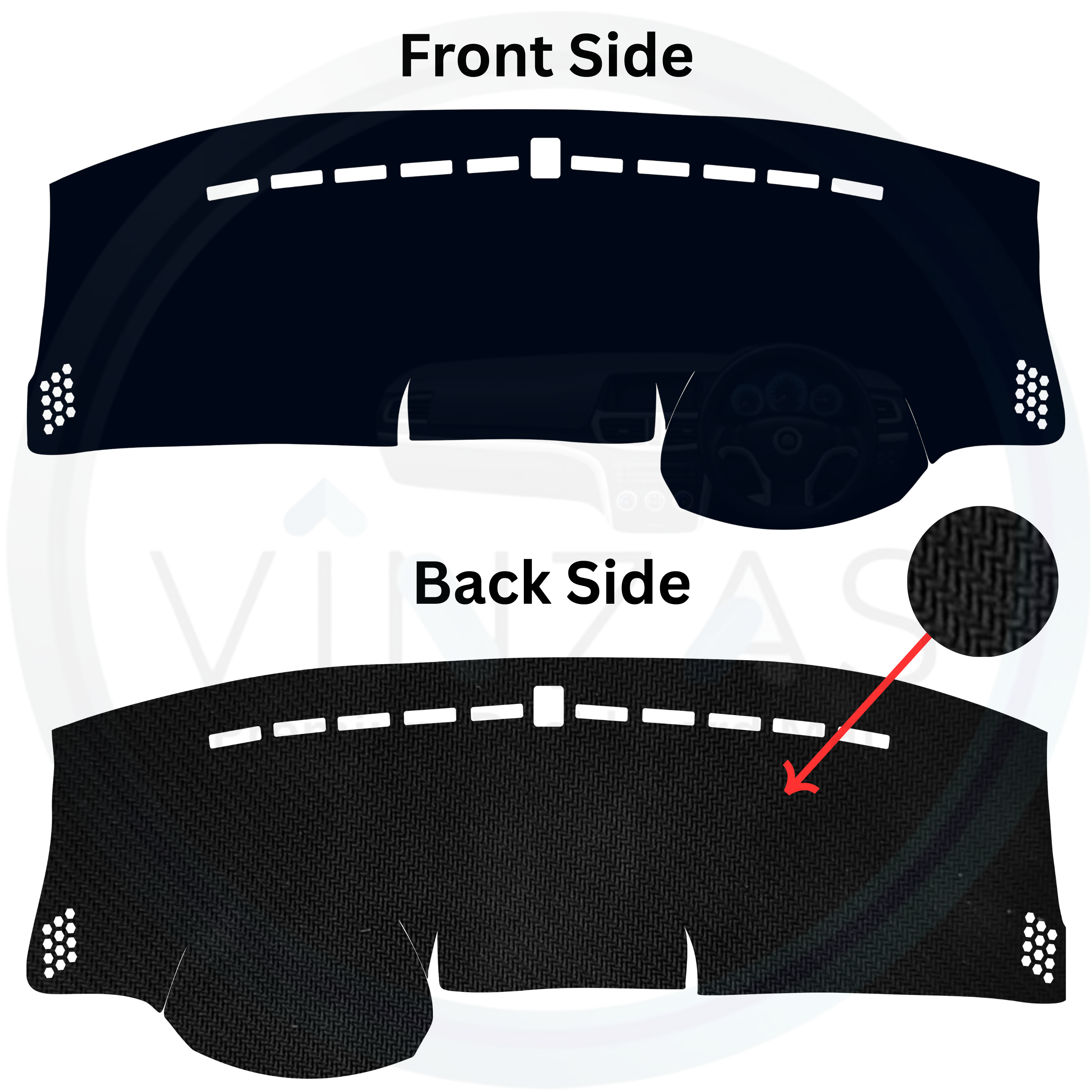 Honda Amaze 2018 To 2025 Car Dashboard Cover Mat