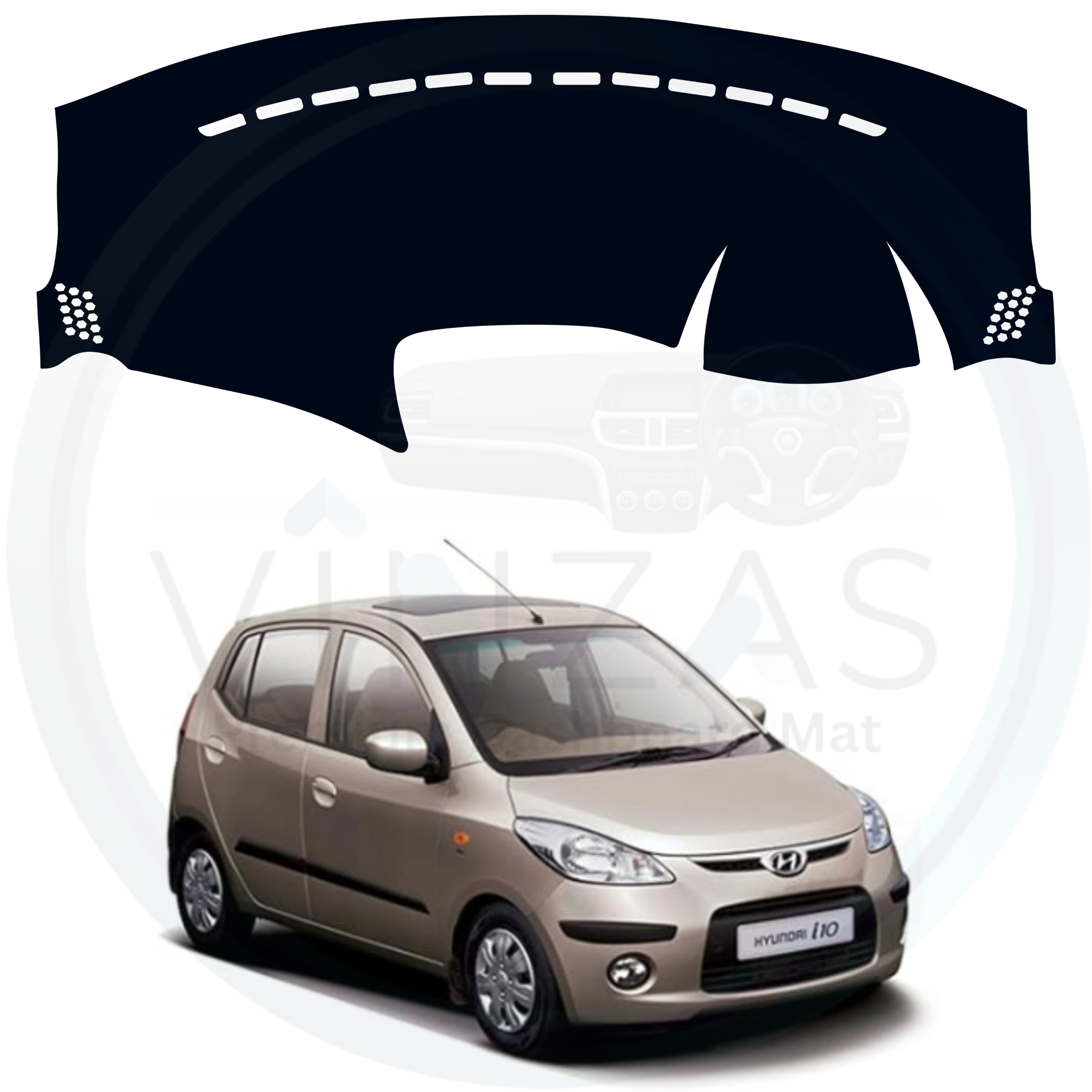 Hyundai i10 2007 To 2013 Car Dashboard Cover Mat For