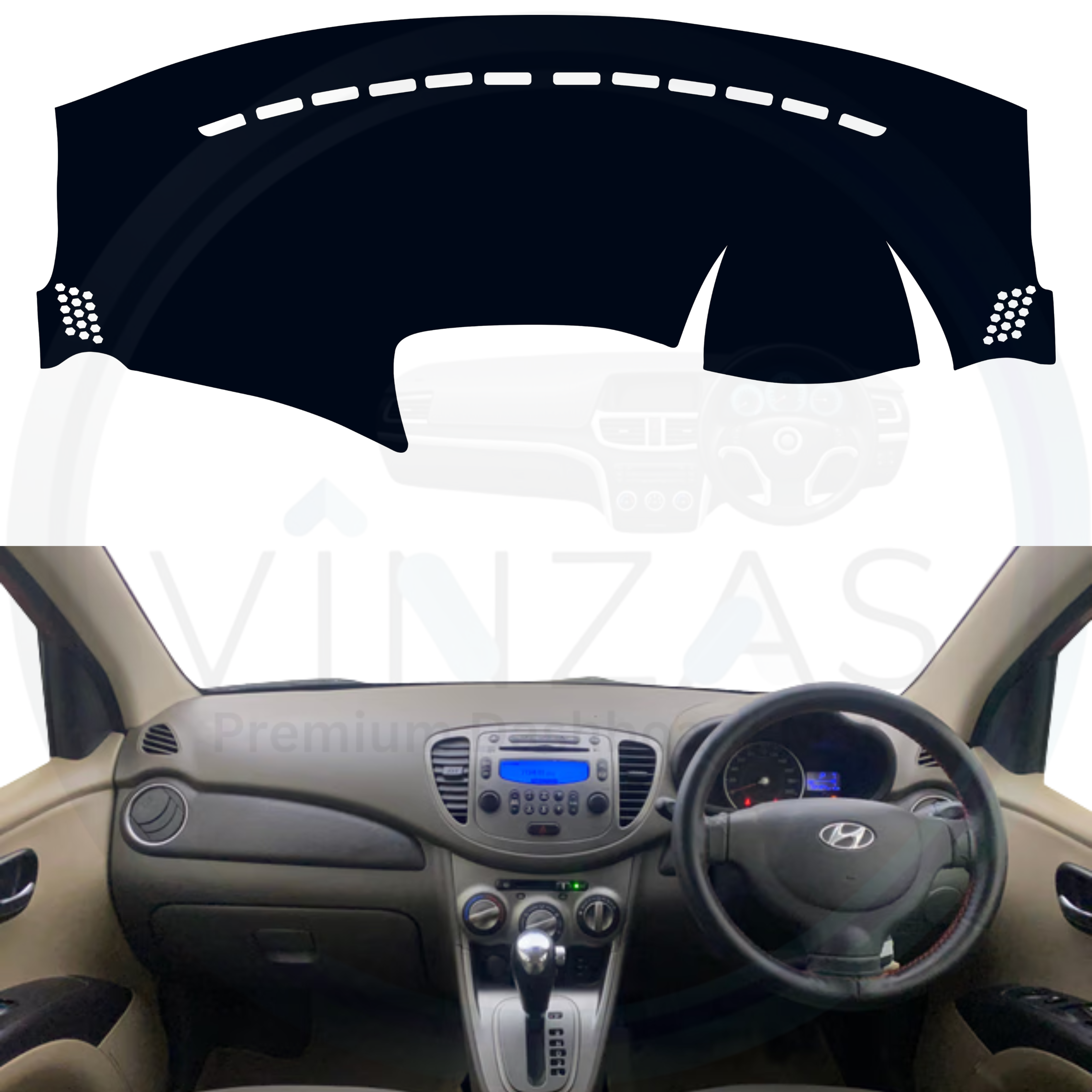 Hyundai i10 2007 To 2013 Car Dashboard Cover Mat For