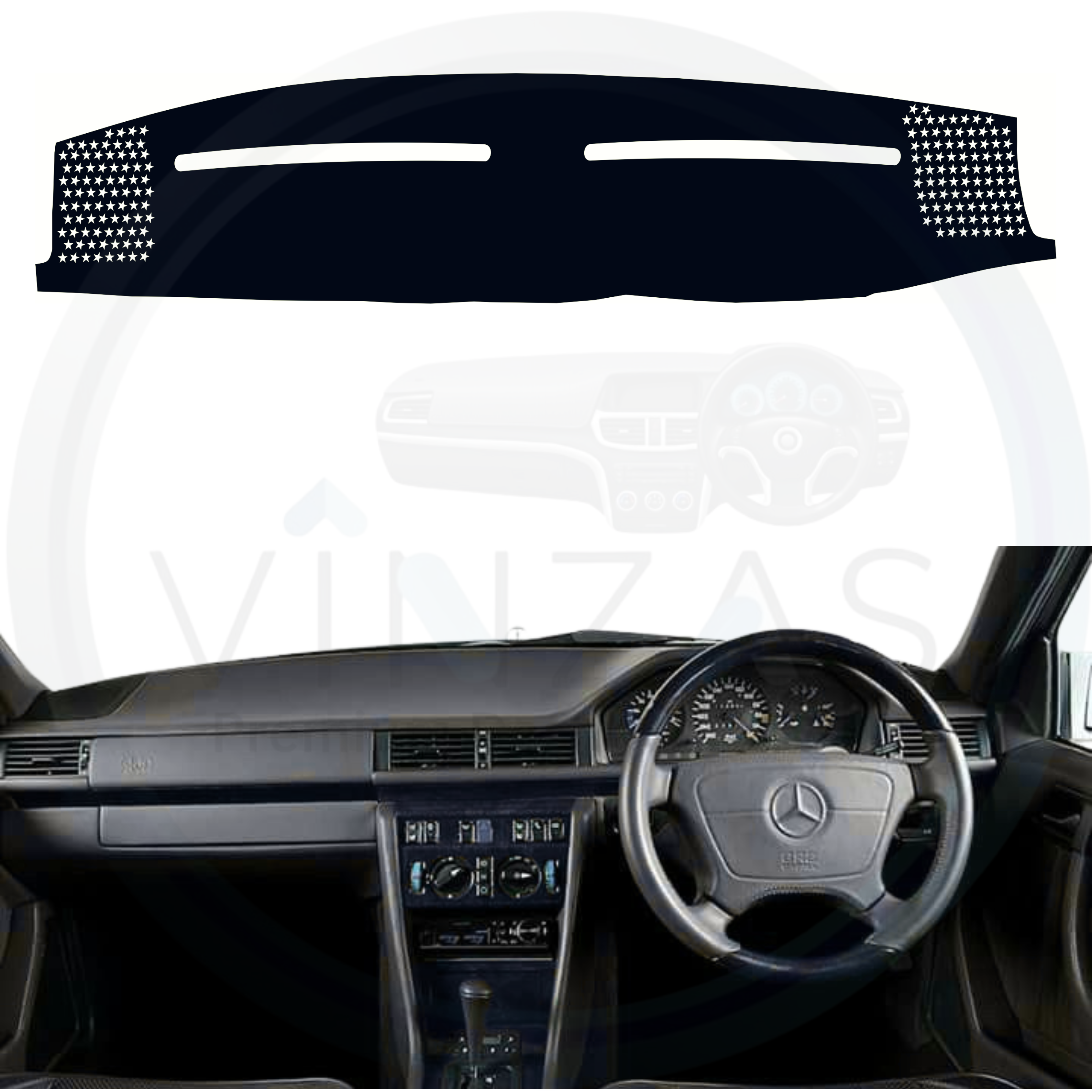 Mercedes-Benz W124 Car Dashboard Mat 1984 To 1997