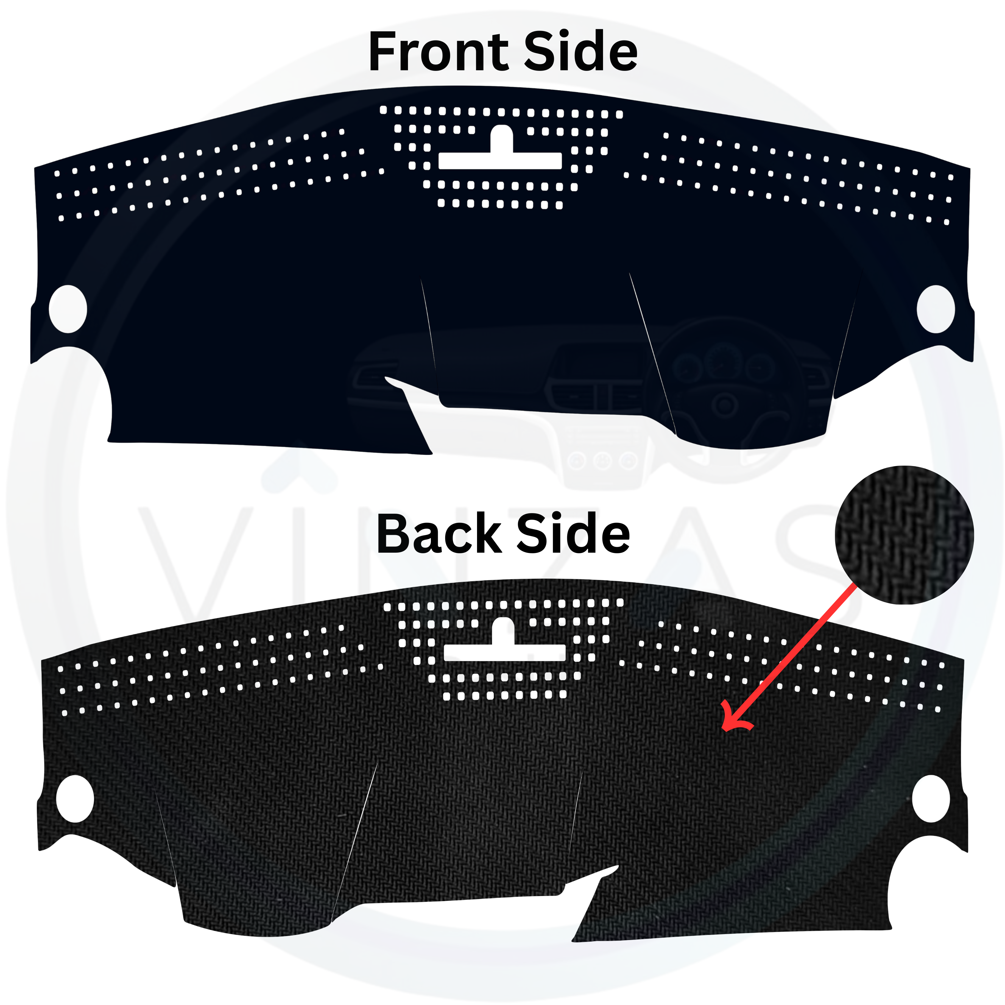 Mercedes-Benz C-Class Car Dashboard Cover Mat 2012 To 2015