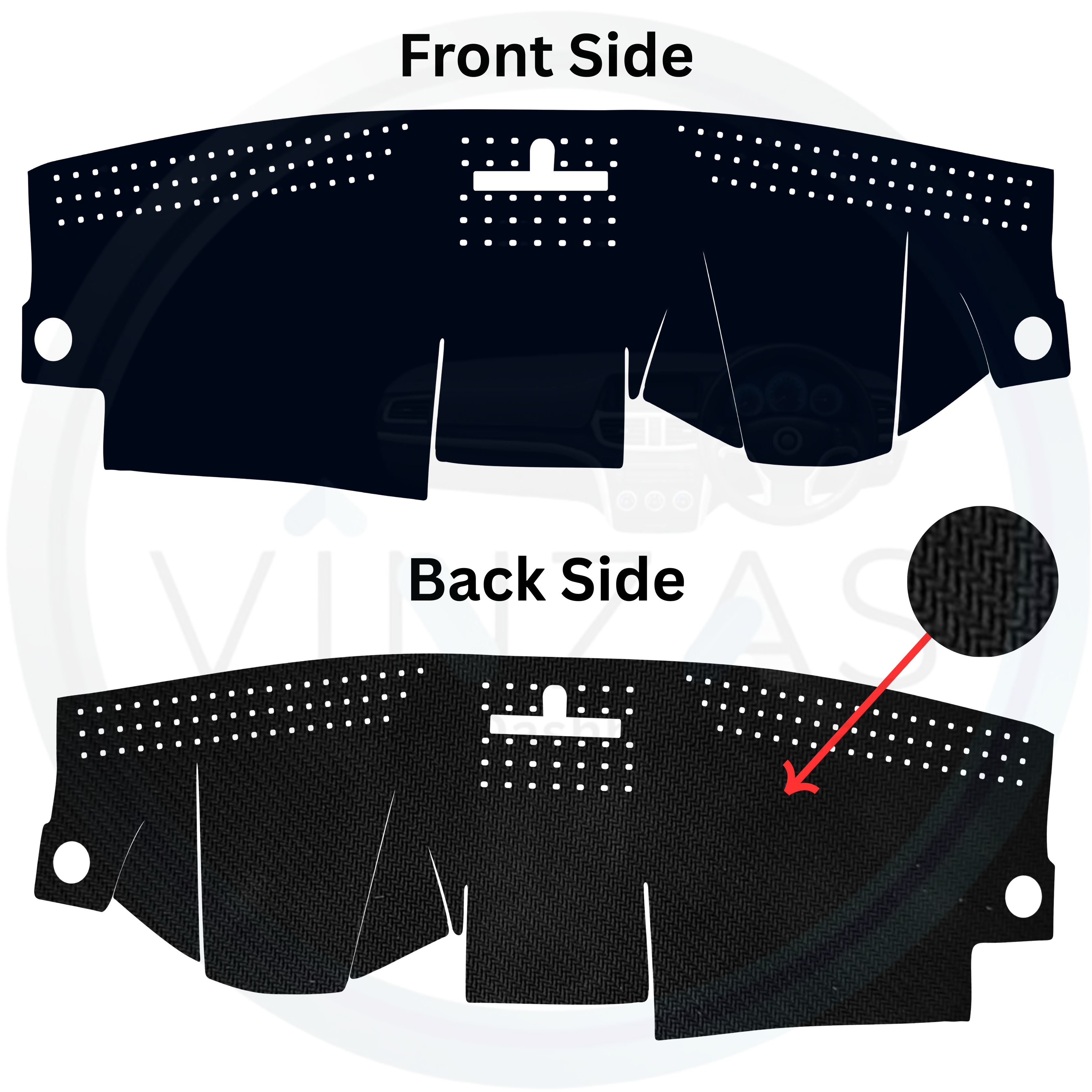 Mercedes-Benz C-Class Car Dashboard Cover Mat 2009 To 2012