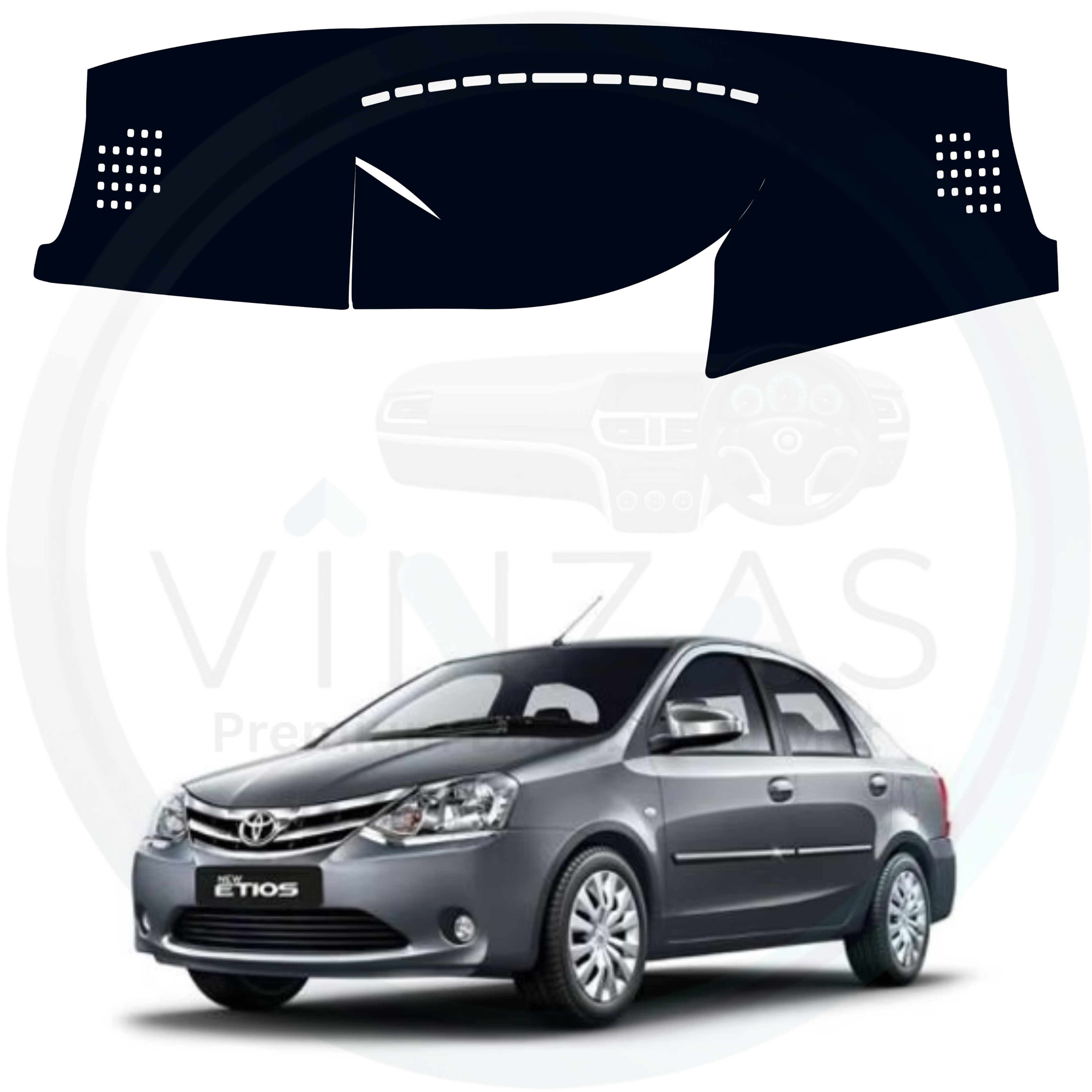 Toyota Etios 2010 To 2020 Car Dashboard Mat