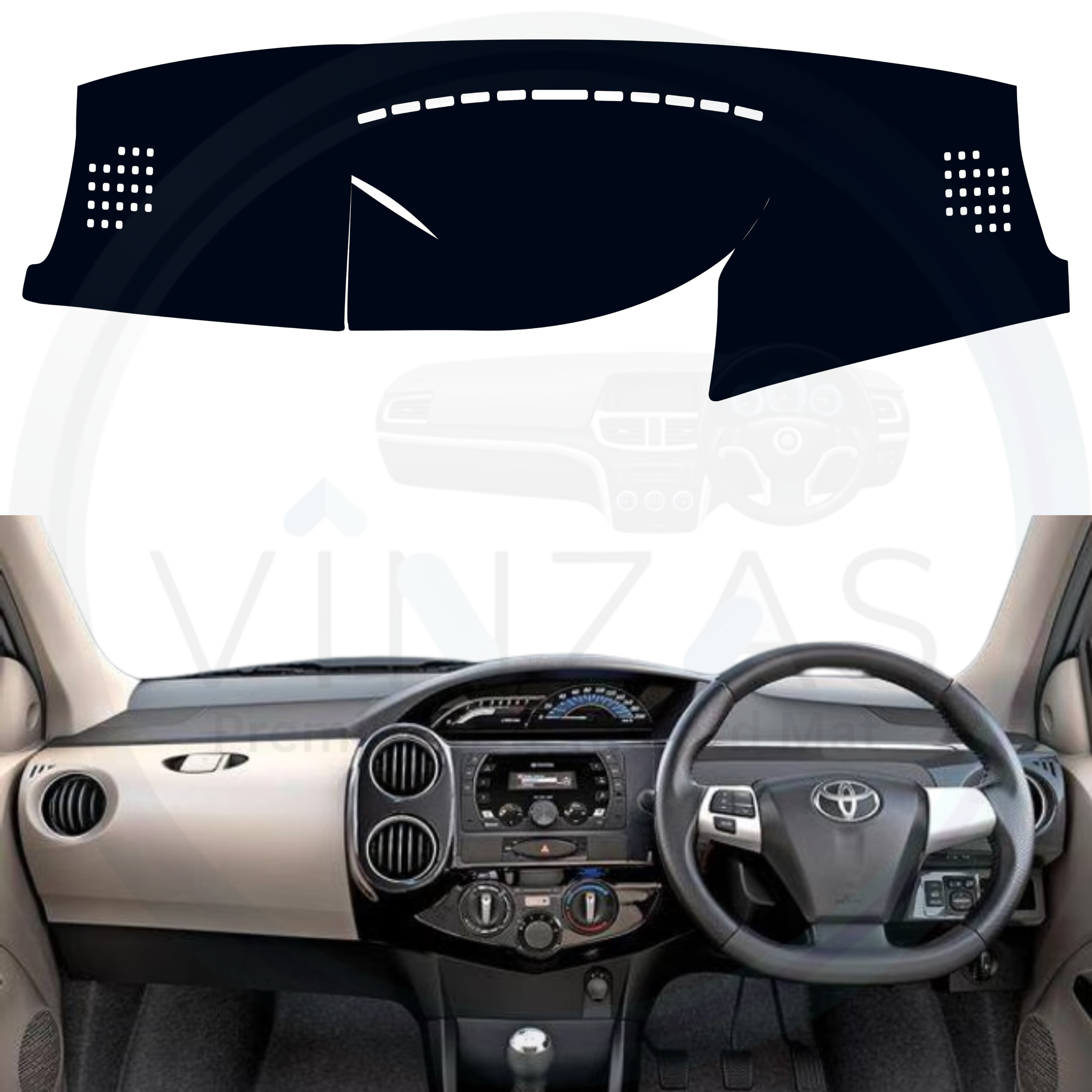 Toyota Etios Liva 2011 To 2020 Car Dashboard Mat