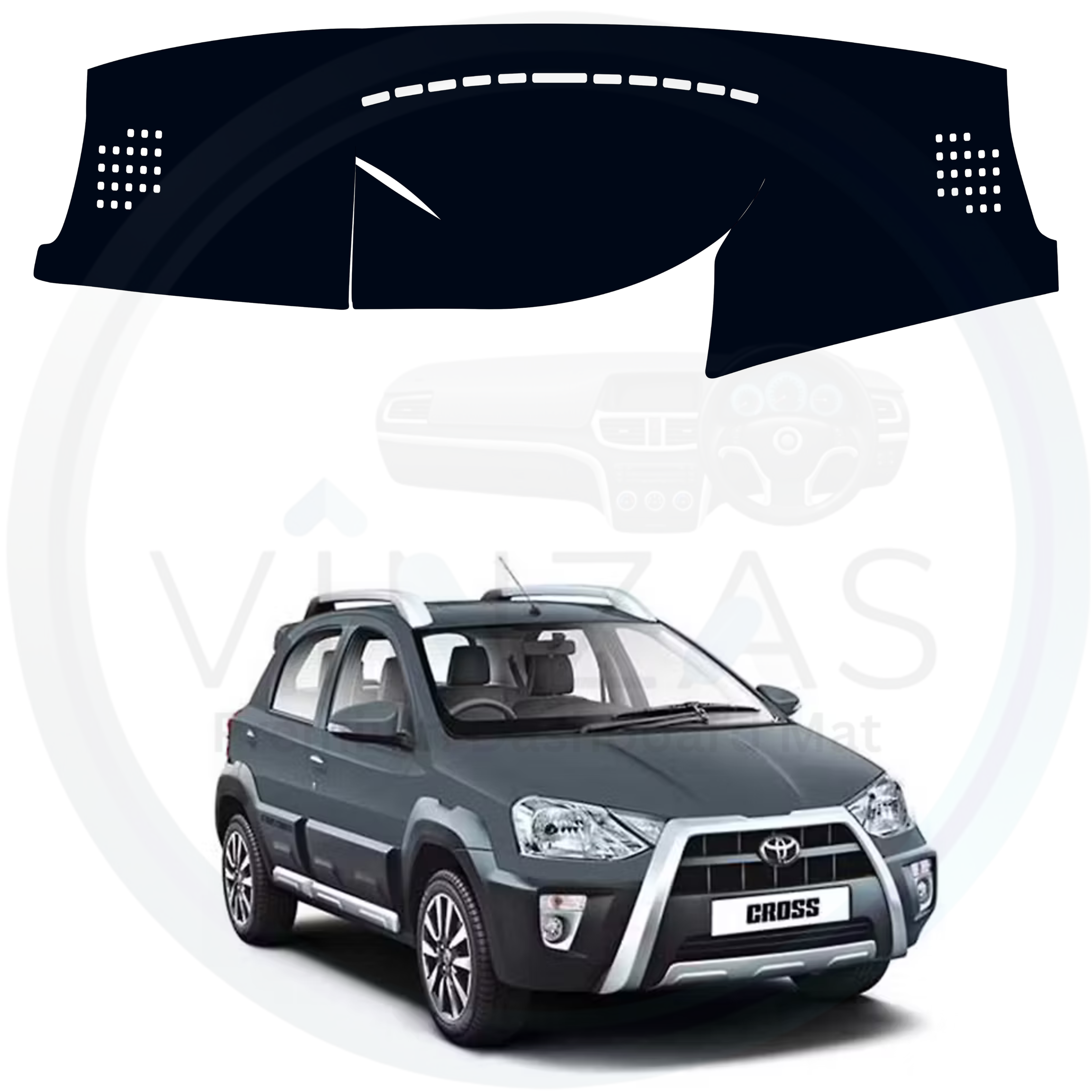 Toyota Etios Cross 2014 To 2020 Car Dashboard Mat