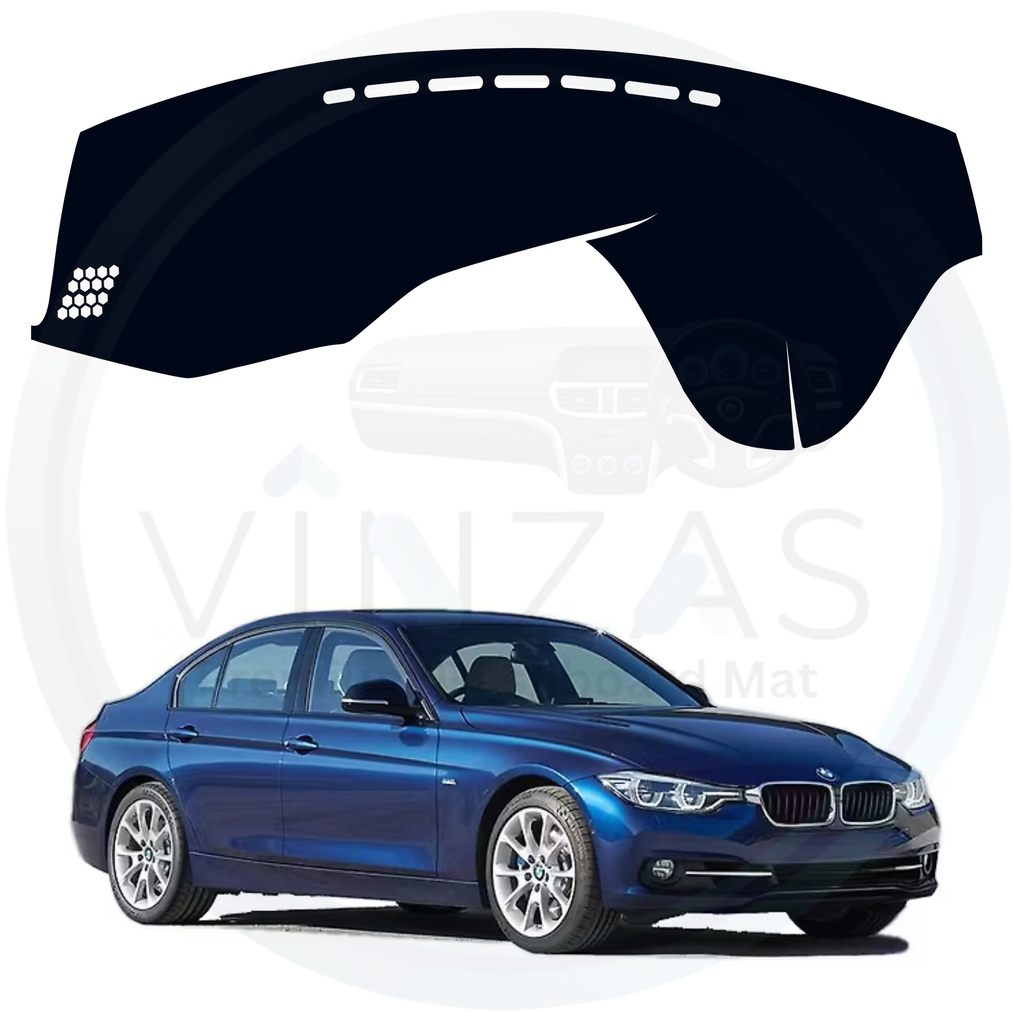 BMW 320 D Car Dashboard Cover Mat 2012 To 2018