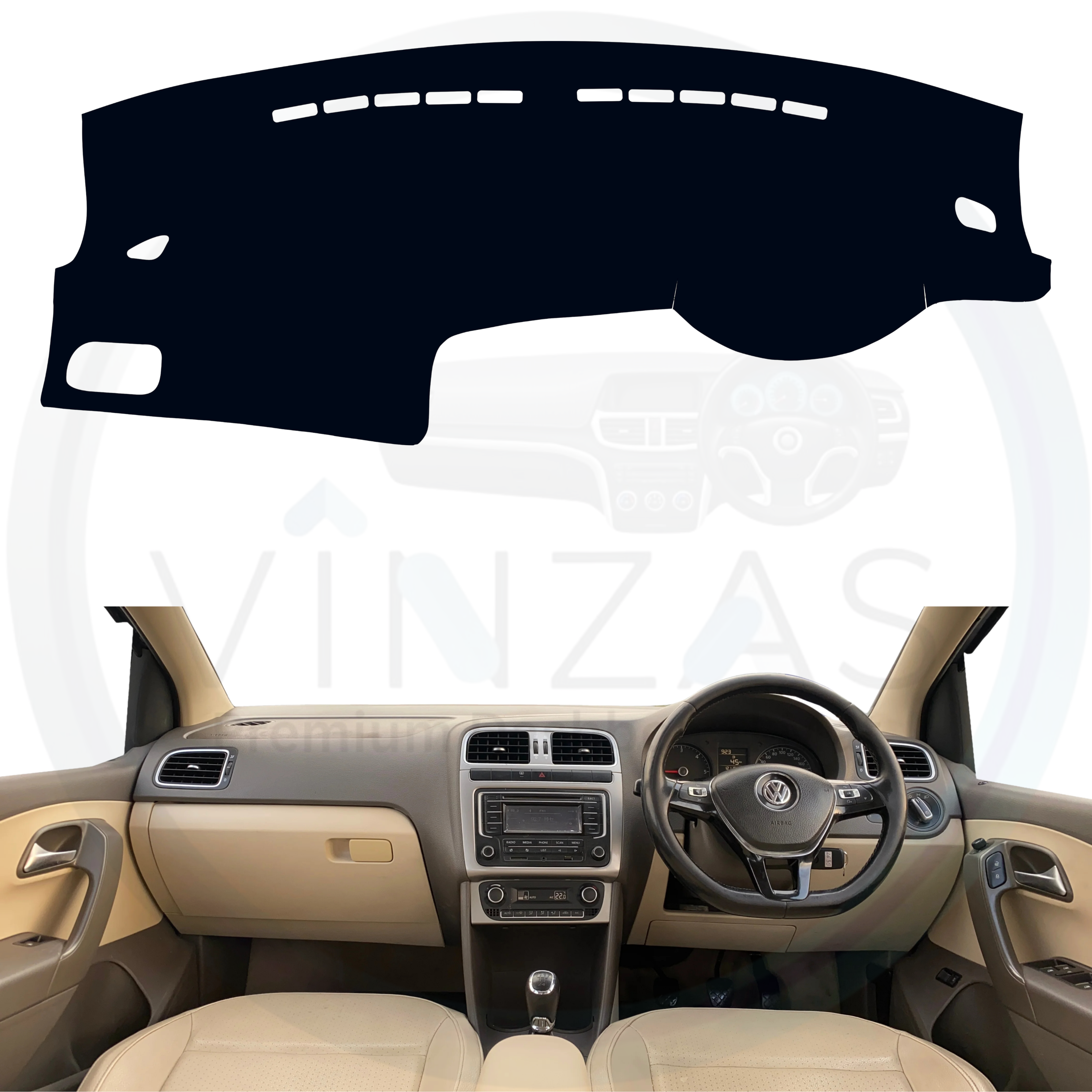 Volkswagen Vento Car Dashboard Cover Mat 2010 To 2022