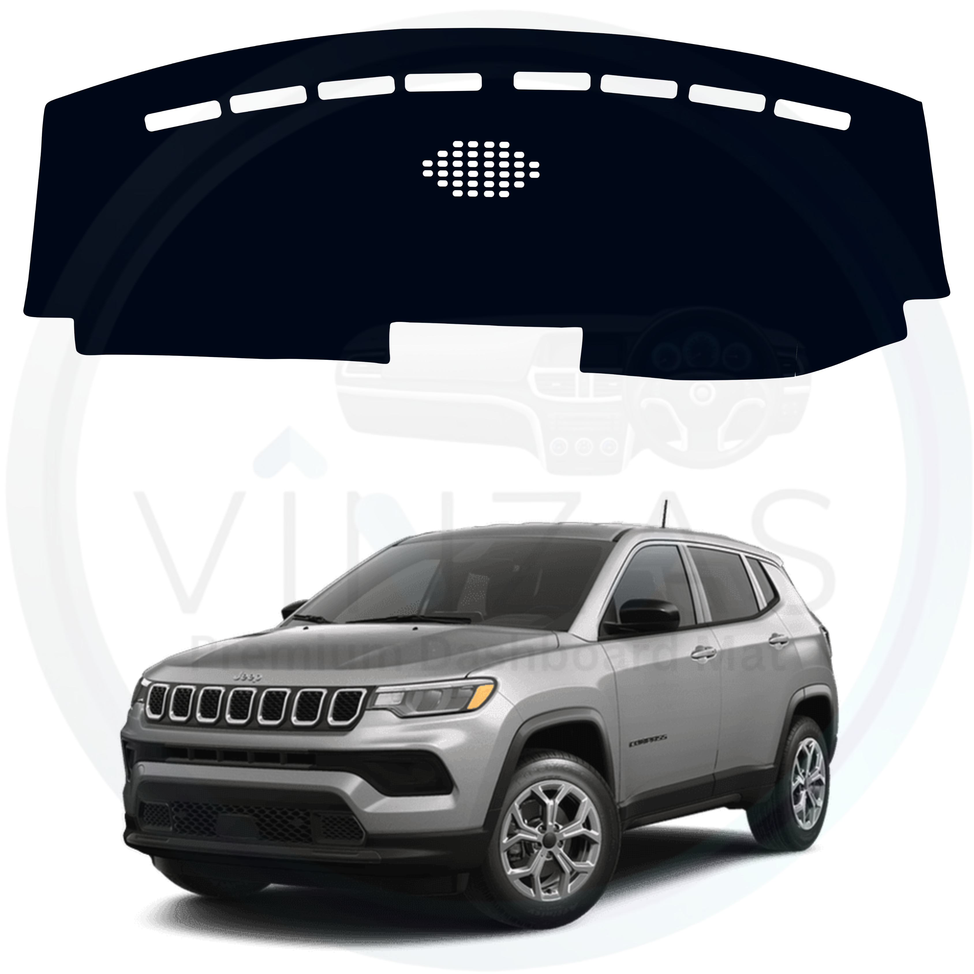 Jeep Compas Car Dashboard Cover Mat 2021 To 2026