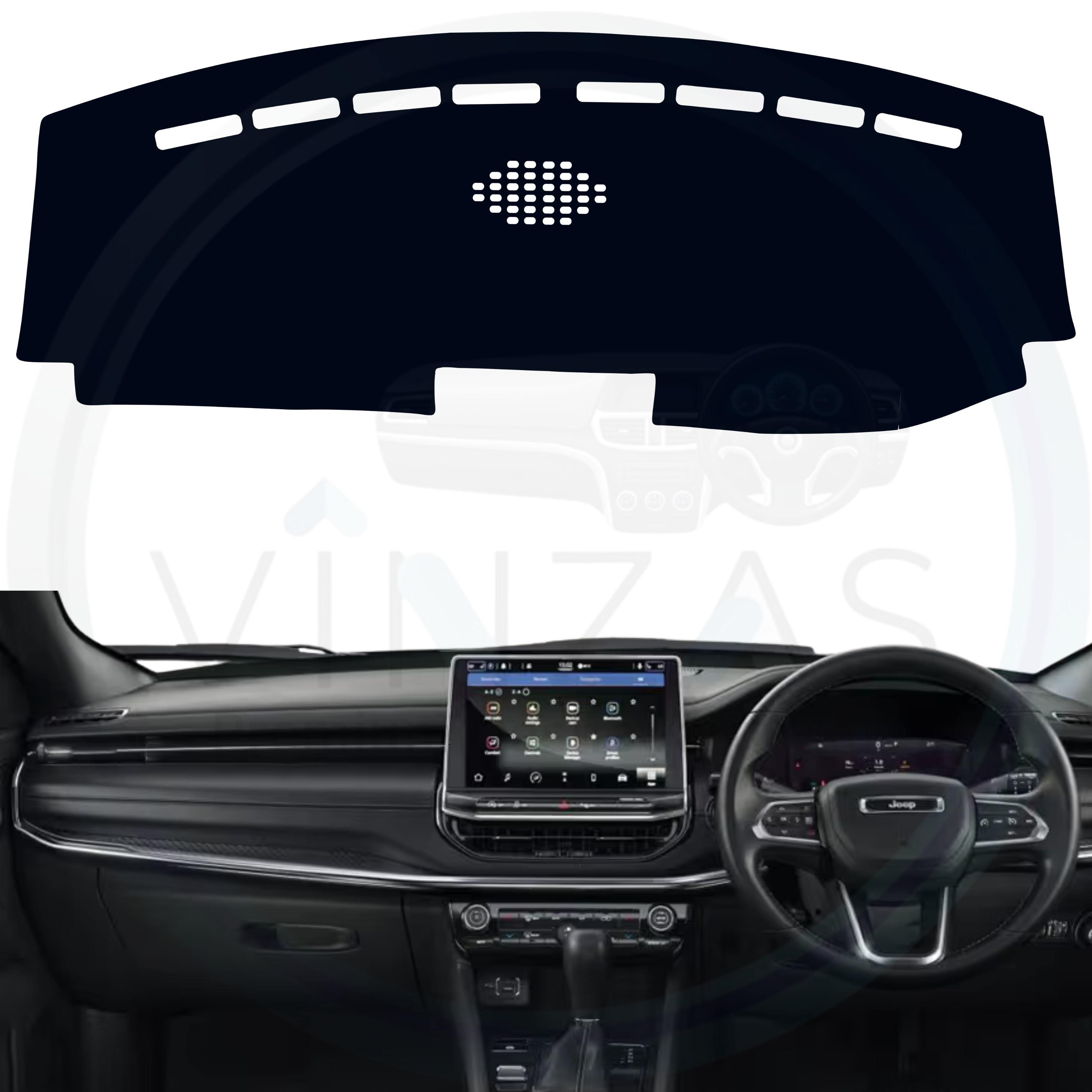 Jeep Compas Car Dashboard Cover Mat 2021 To 2026