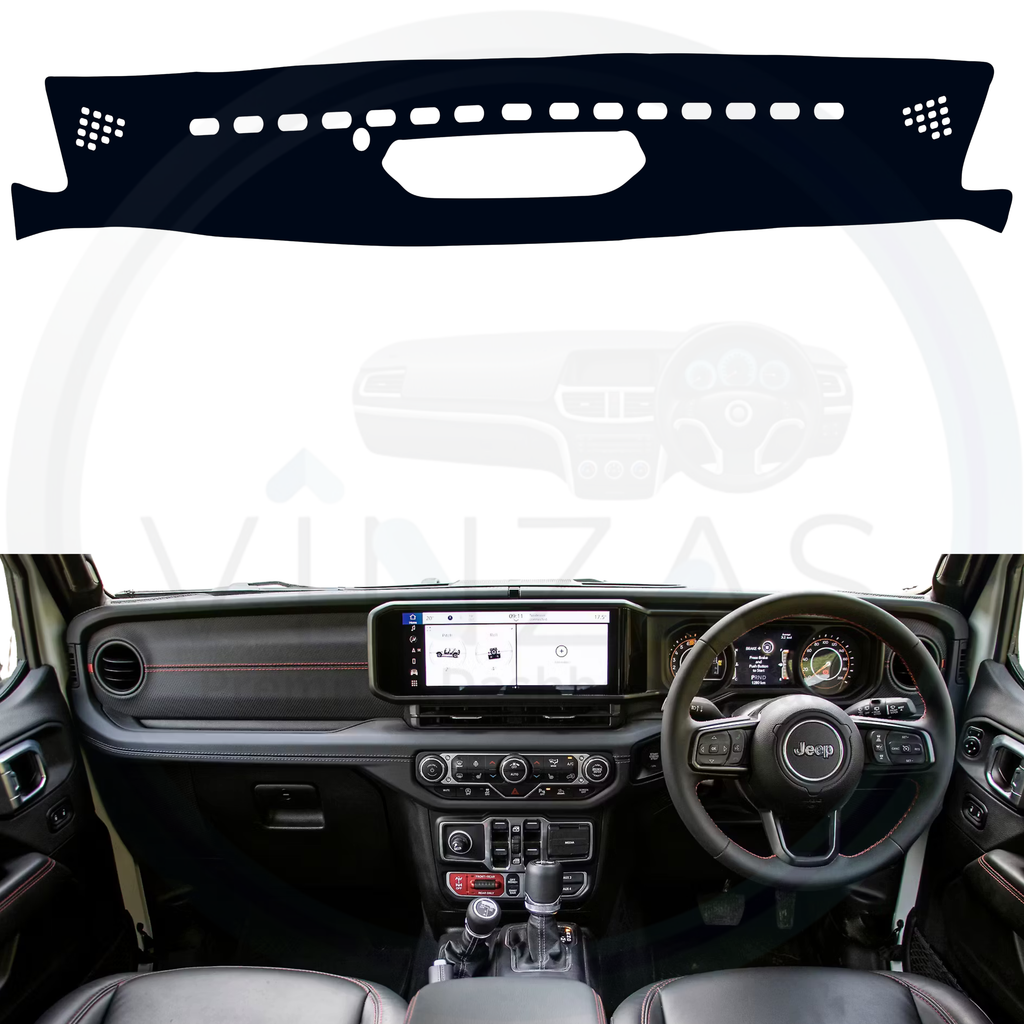 Jeep Wrangler Car Dashboard Cover Mat 2017 To 2025