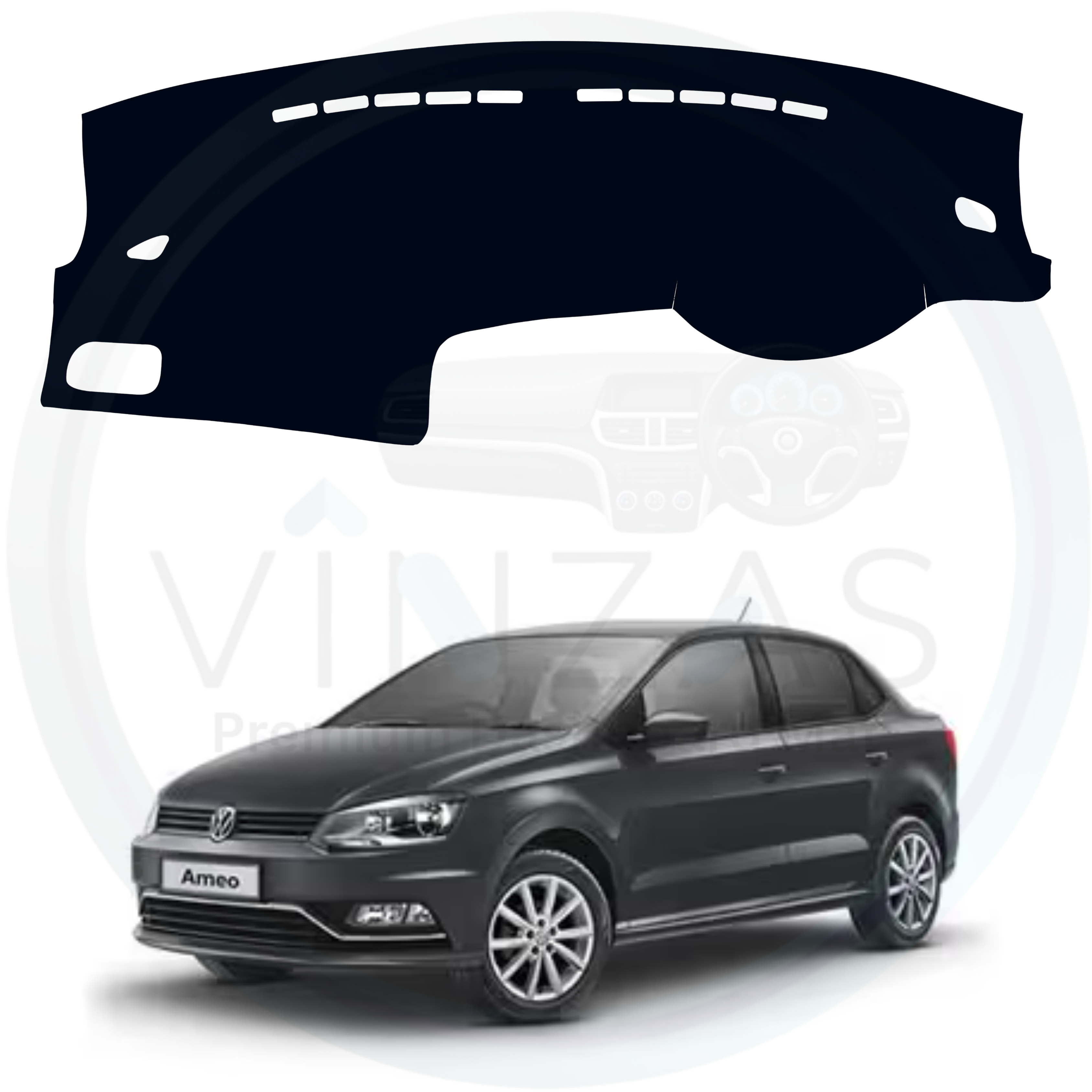Volkswagen Ameo Car Dashboard Cover Mat 2016 To 2022