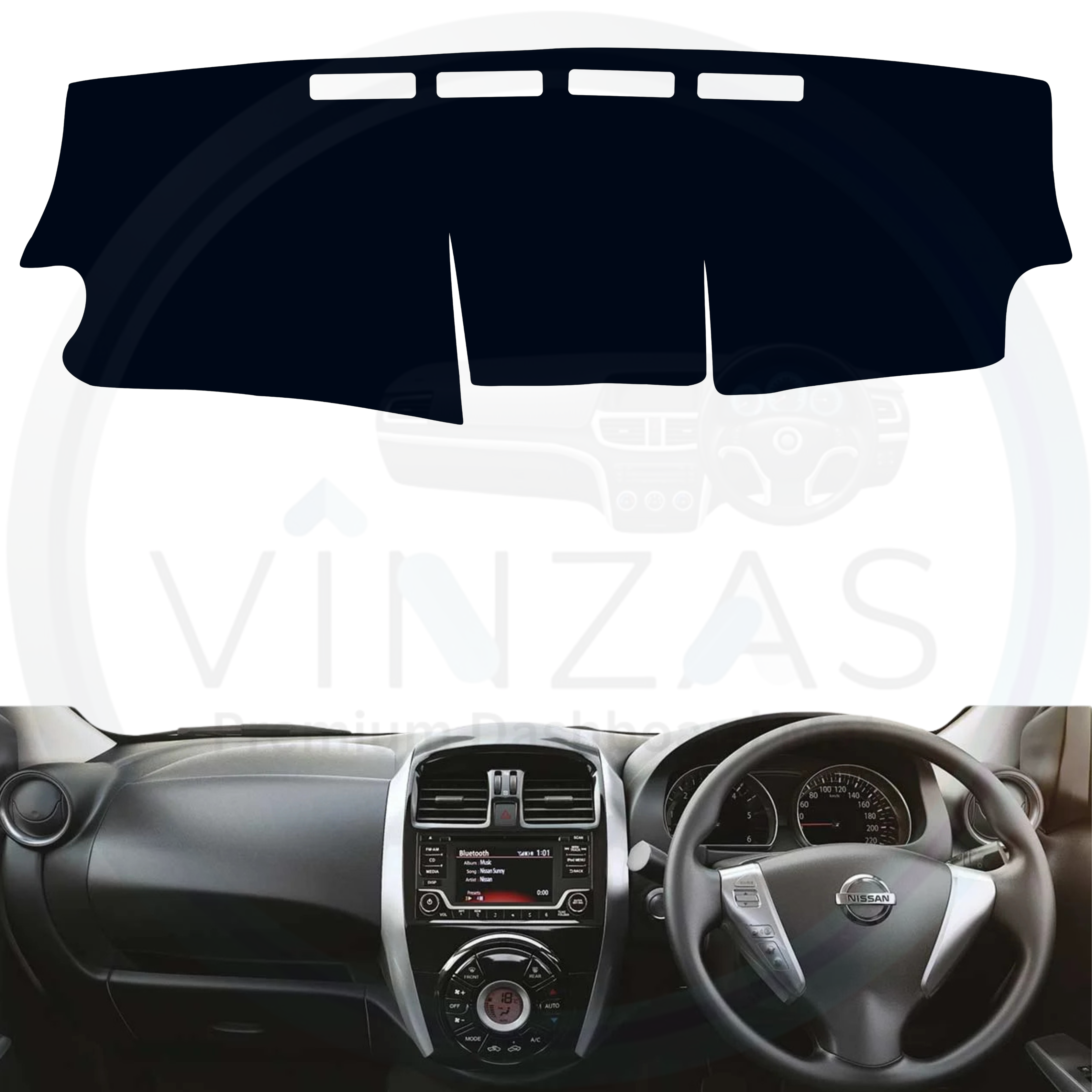 Nissan Sunny Car Dashboard Mat 2011 To 2020