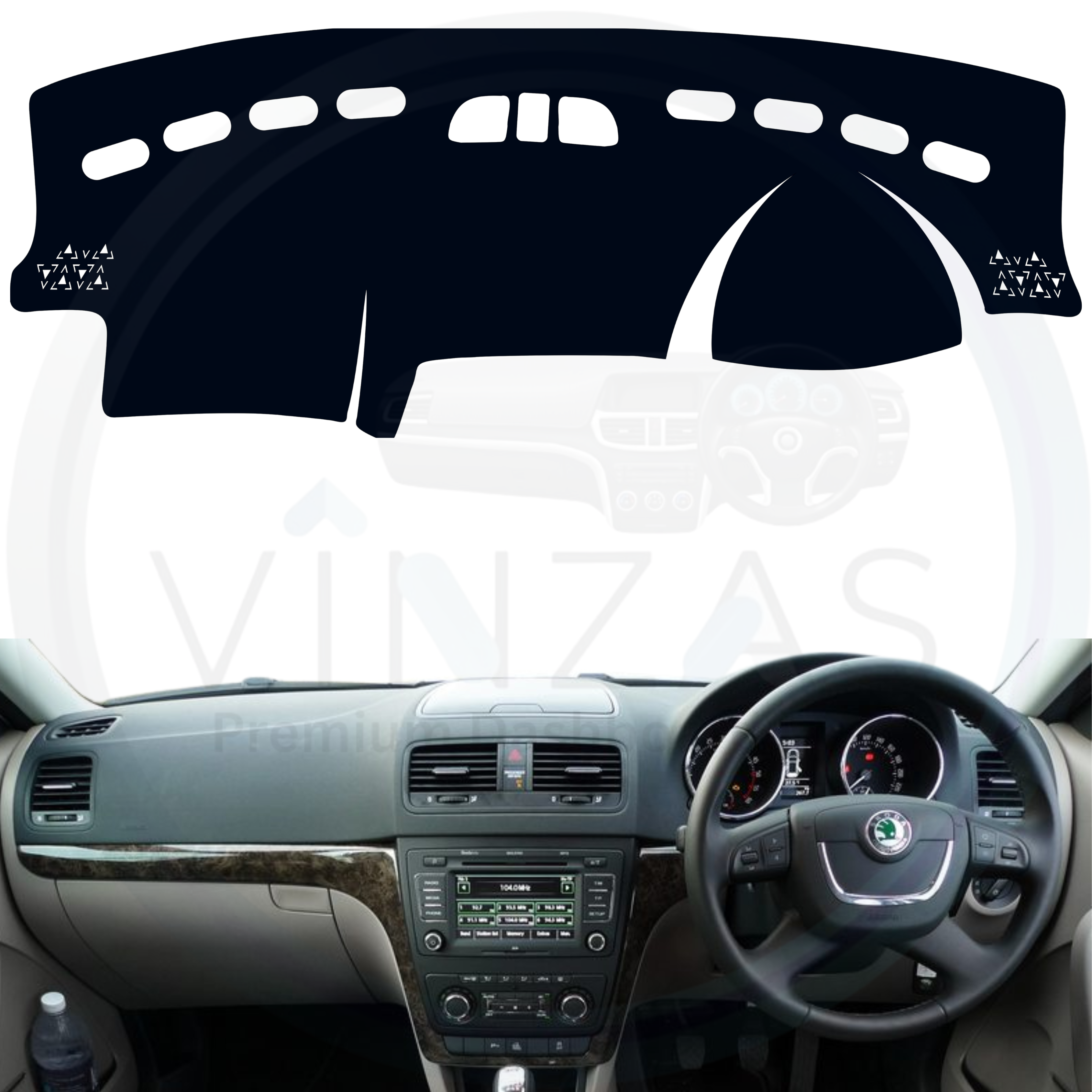 Skoda Yeti Car Dashboard Mat 2010 To 2014