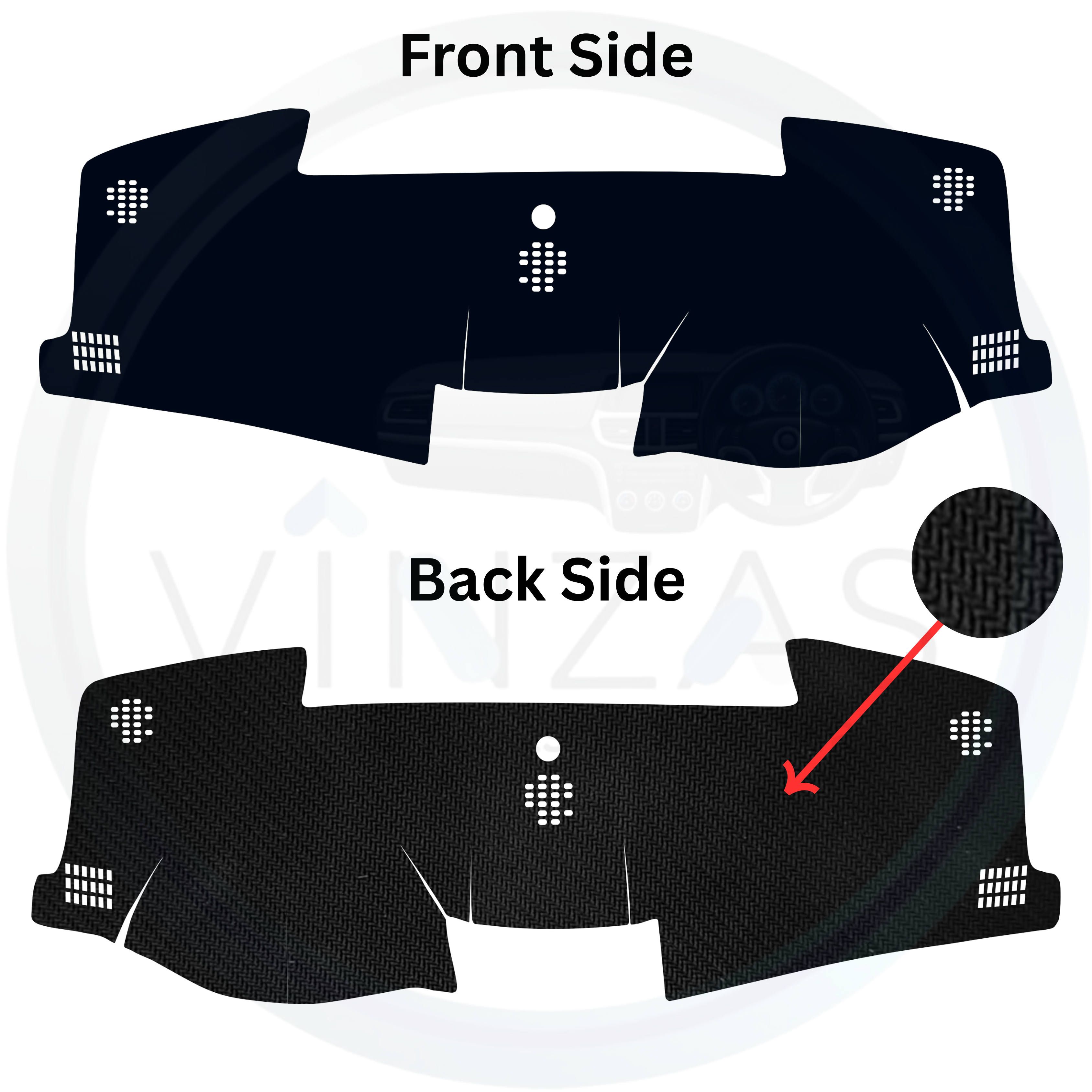 Toyota Camry 2013 To 2018 Car Dashboard Mat