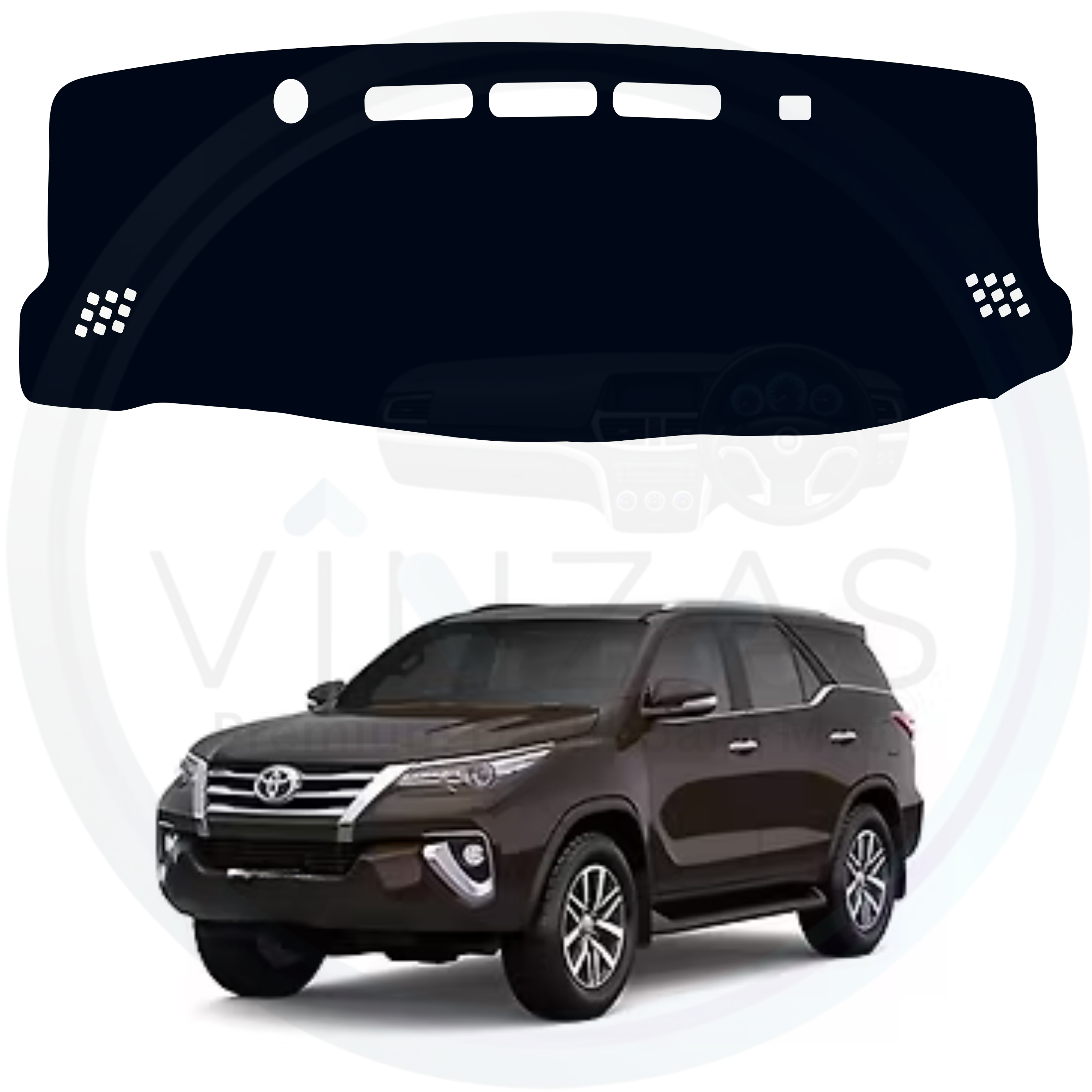 Toyota Fortuner 2017 To 2026 Car Dashboard Mat
