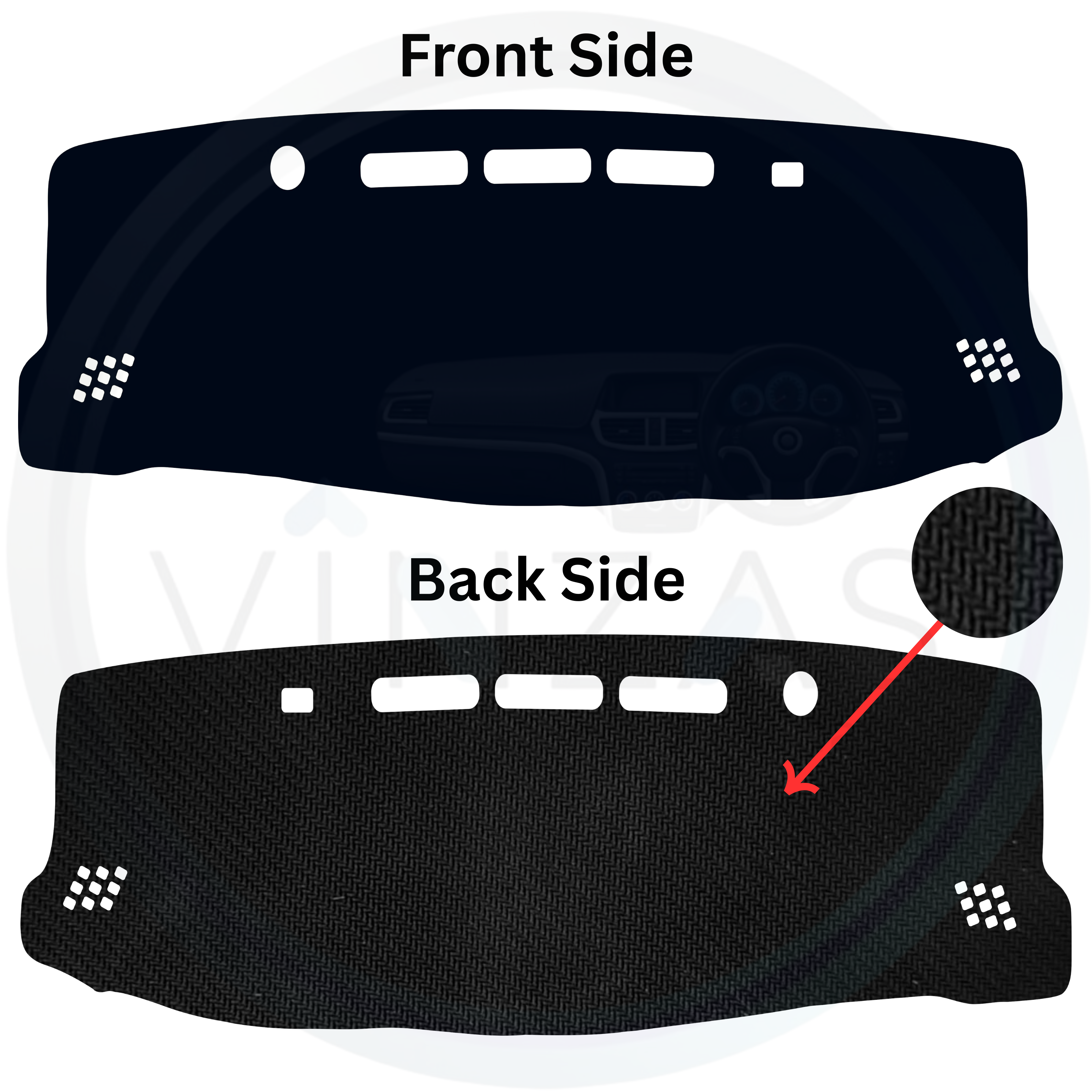 Toyota Fortuner 2017 To 2026 Car Dashboard Mat
