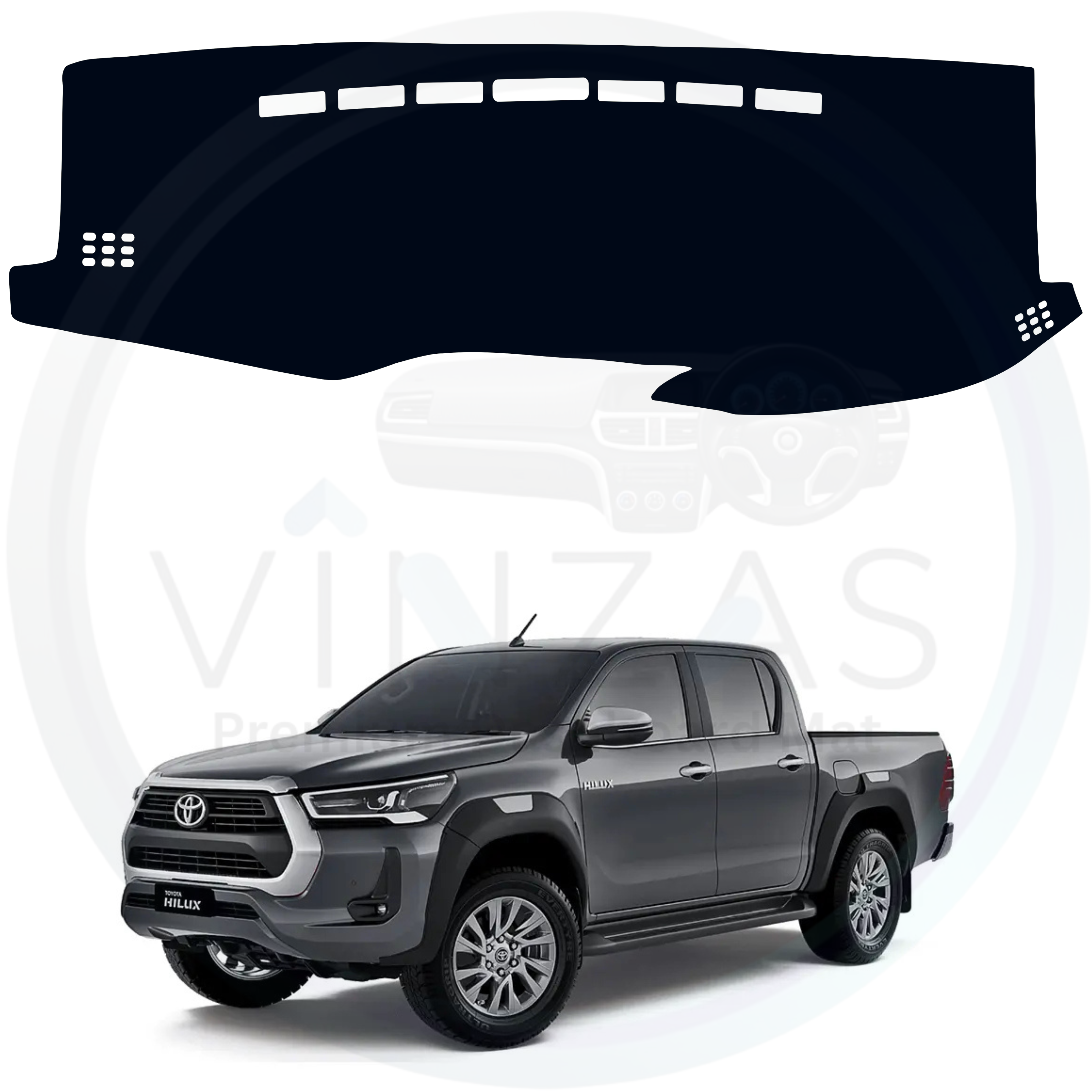 Toyota Hilux 2022 To 2025 Car Dashboard Mat