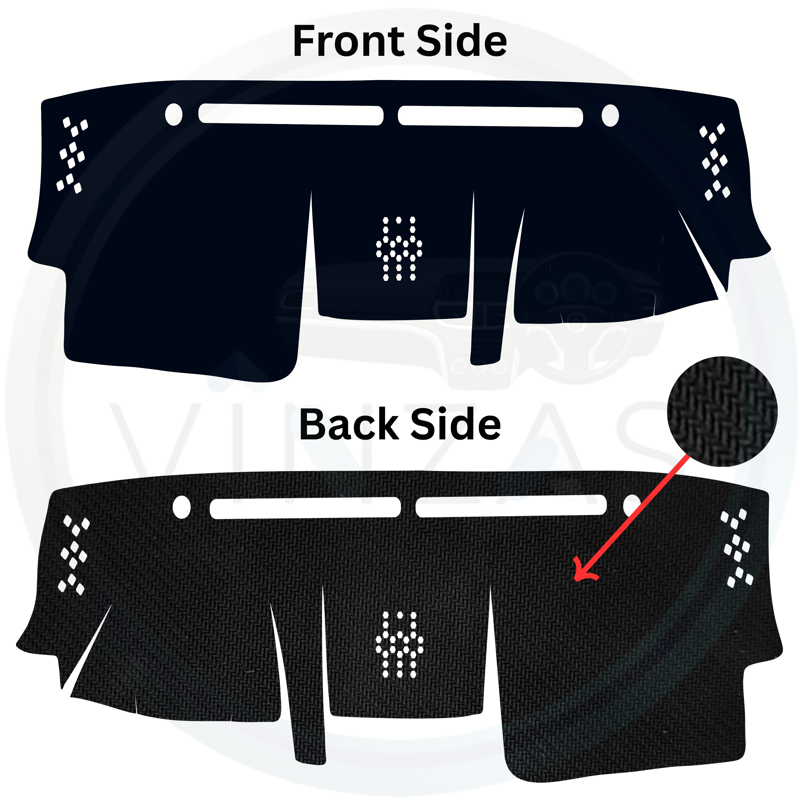 Toyota Prado 2009 To 2023 Car Dashboard Mat