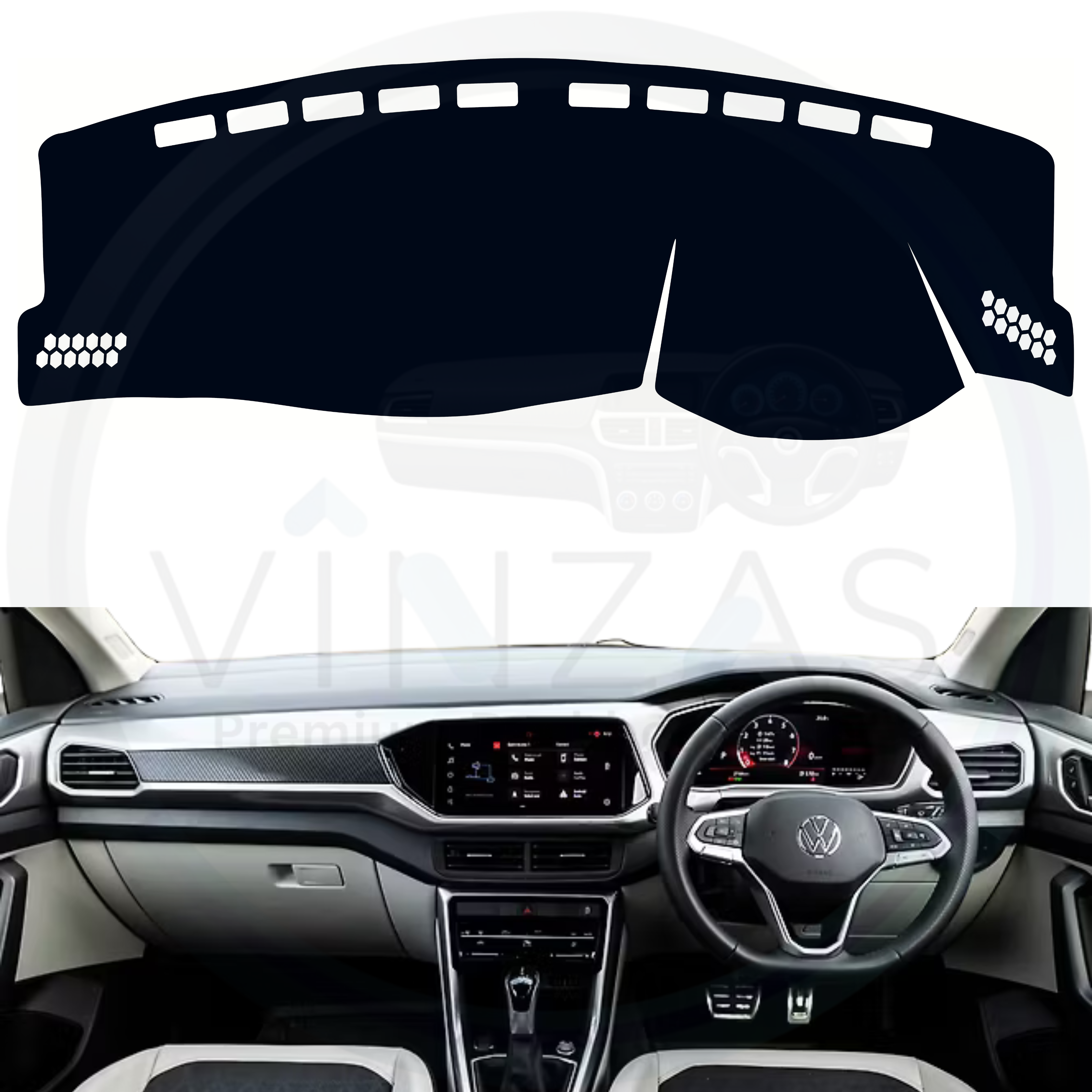 Volkswagen Taigun Car Dashboard Cover Mat 2021 To 2025