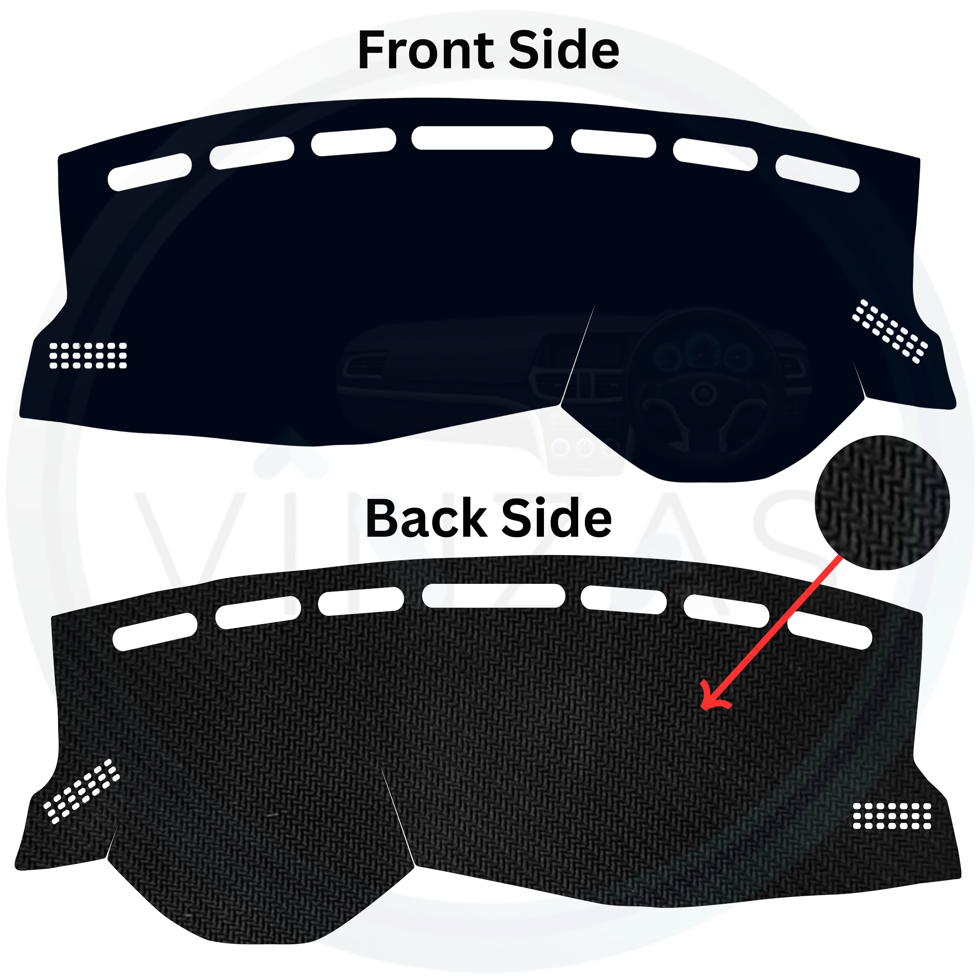 Volkswagen Virtus Car Dashboard Cover Mat 2022 To 2025