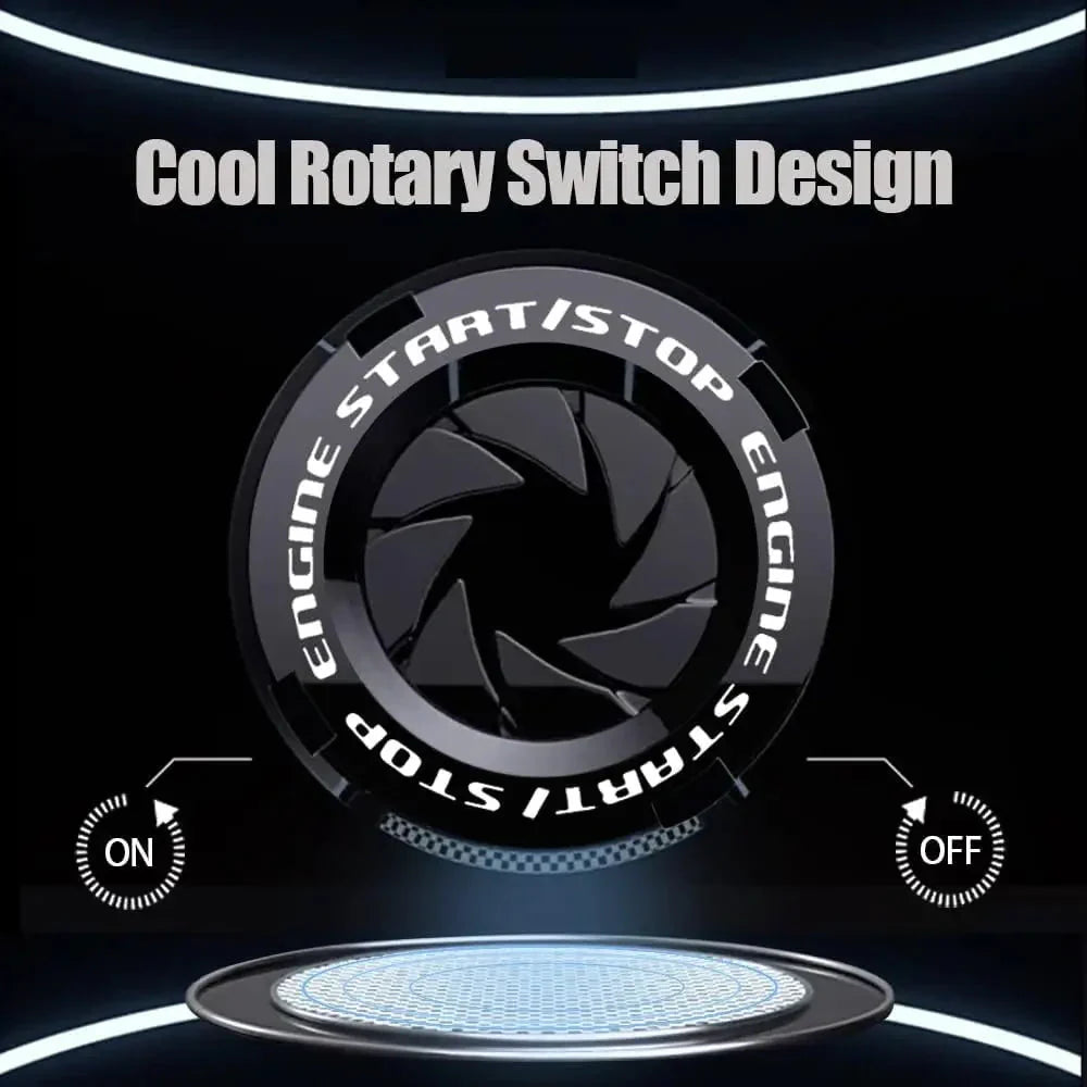Vinzas-Car Push Start Stop Button Ring