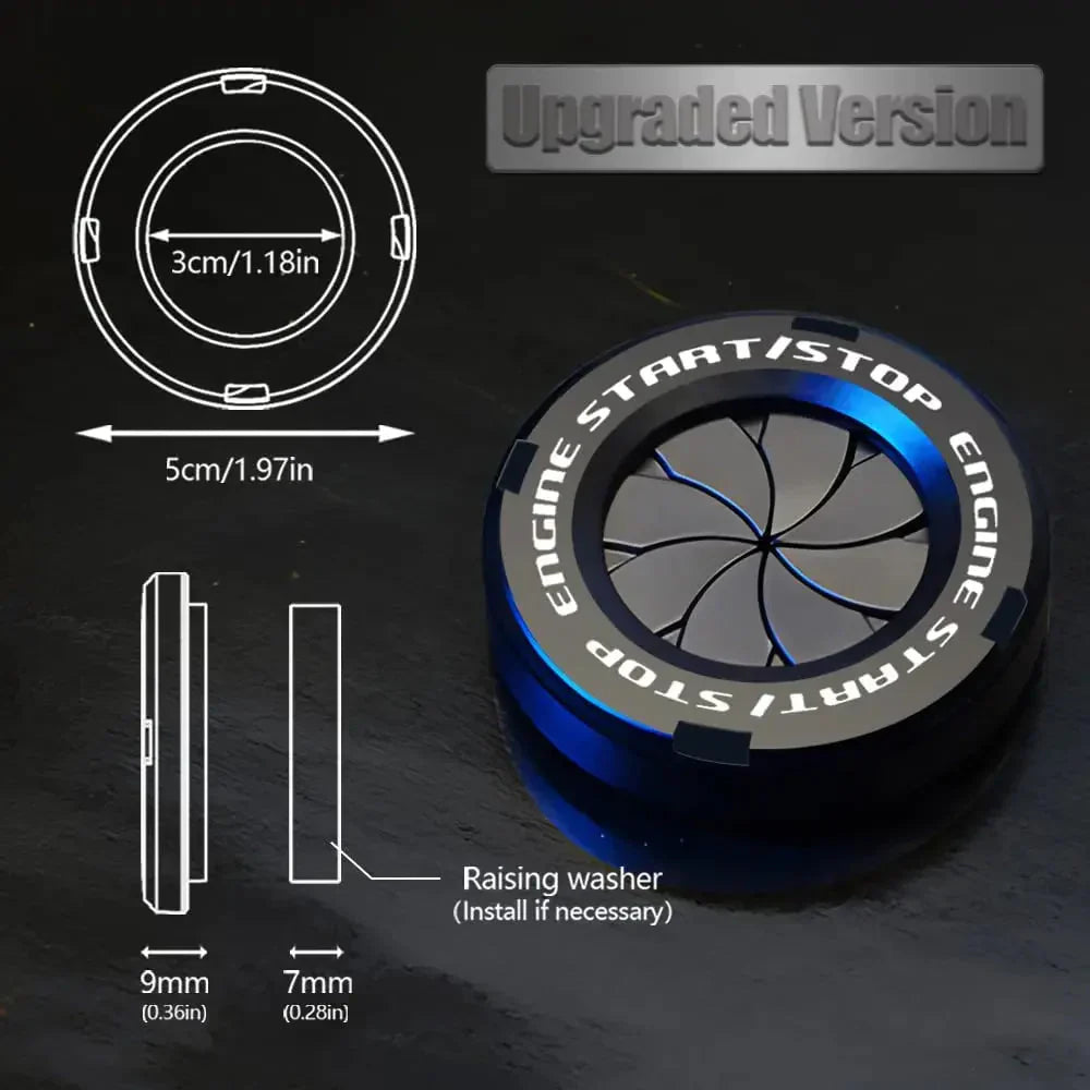 Vinzas-Car Push Start Stop Button Ring
