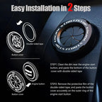 Vinzas-Car Push Start Stop Button Ring