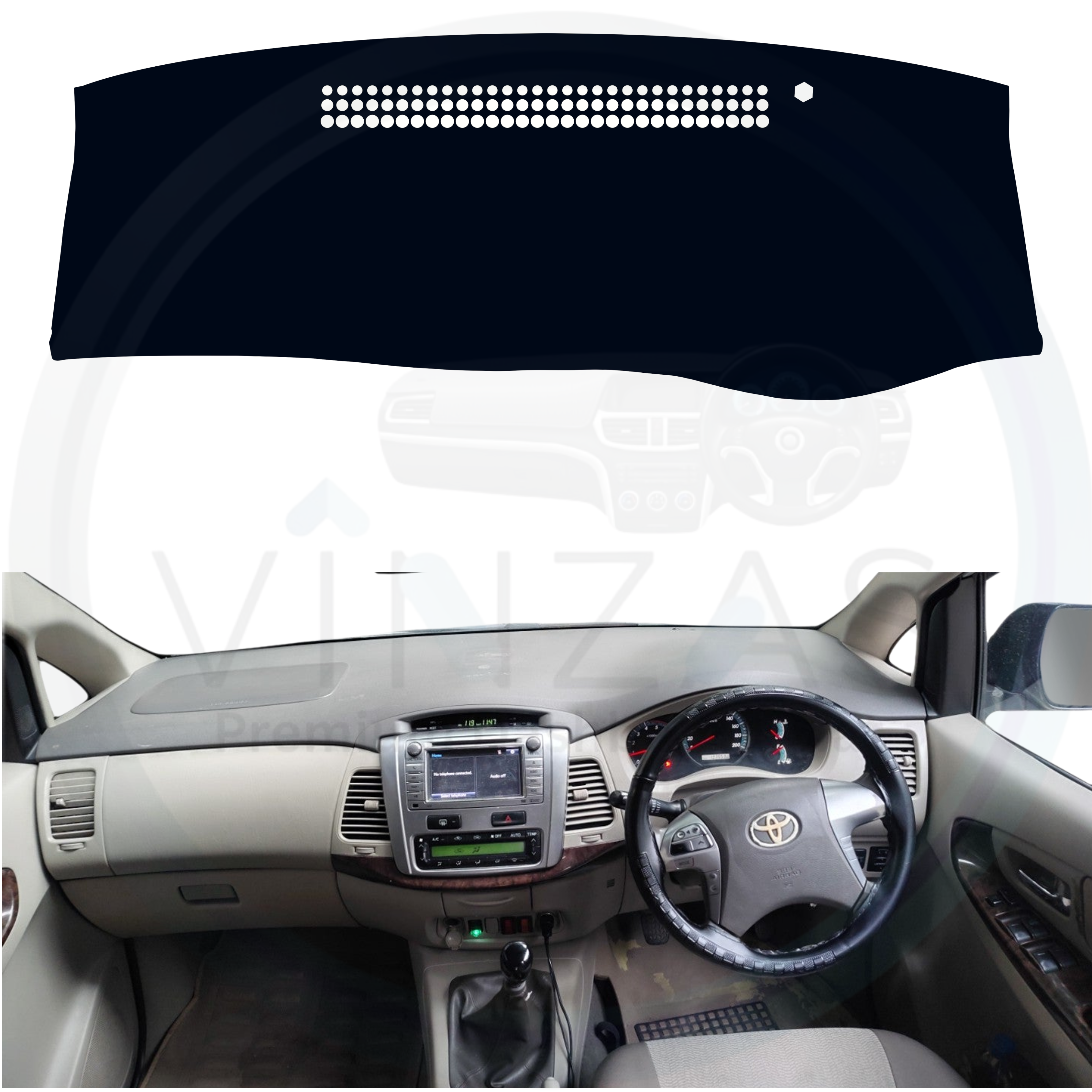 Toyota Innova 2005 To 2015 Car Dashboard Mat