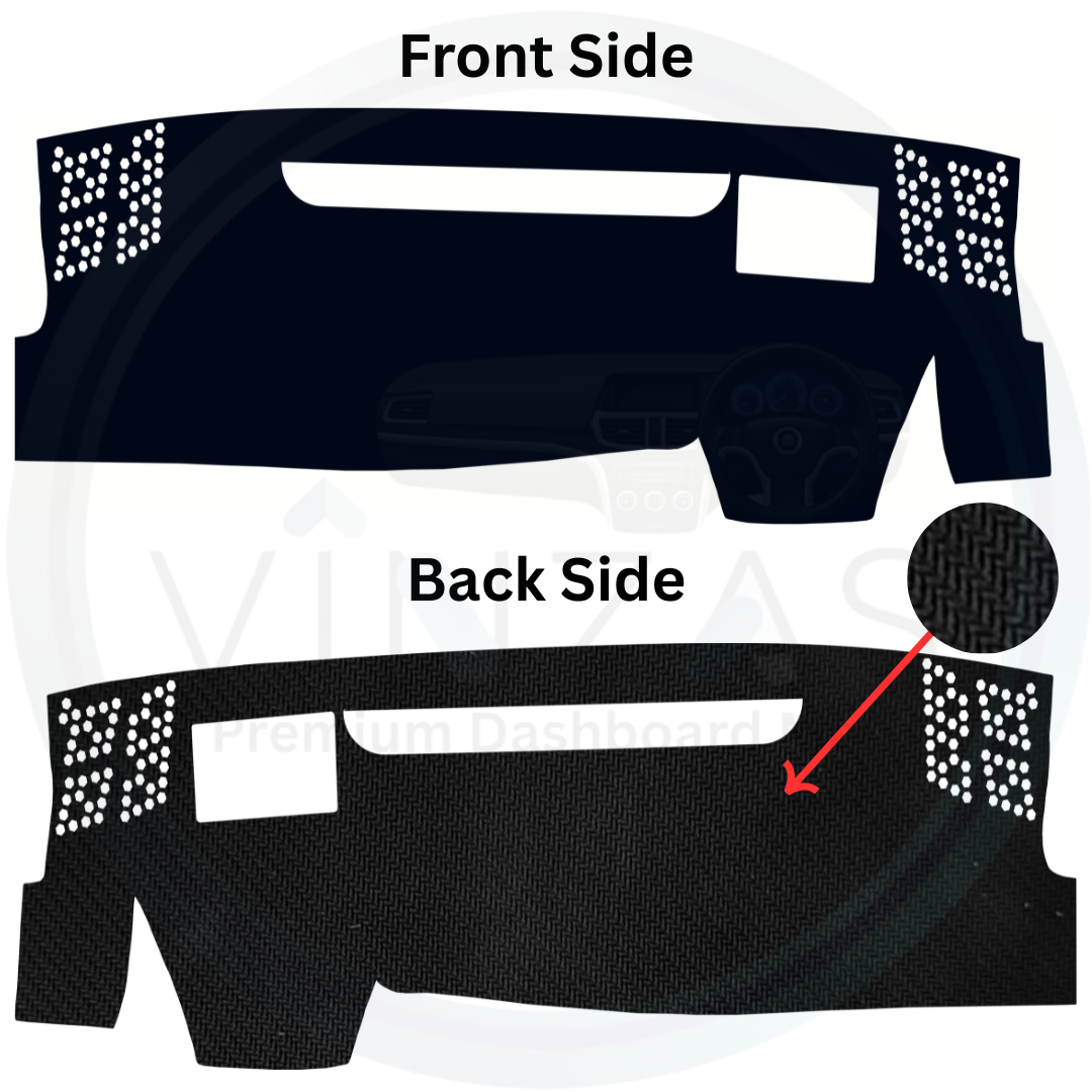 Black custom car dashboard cover
