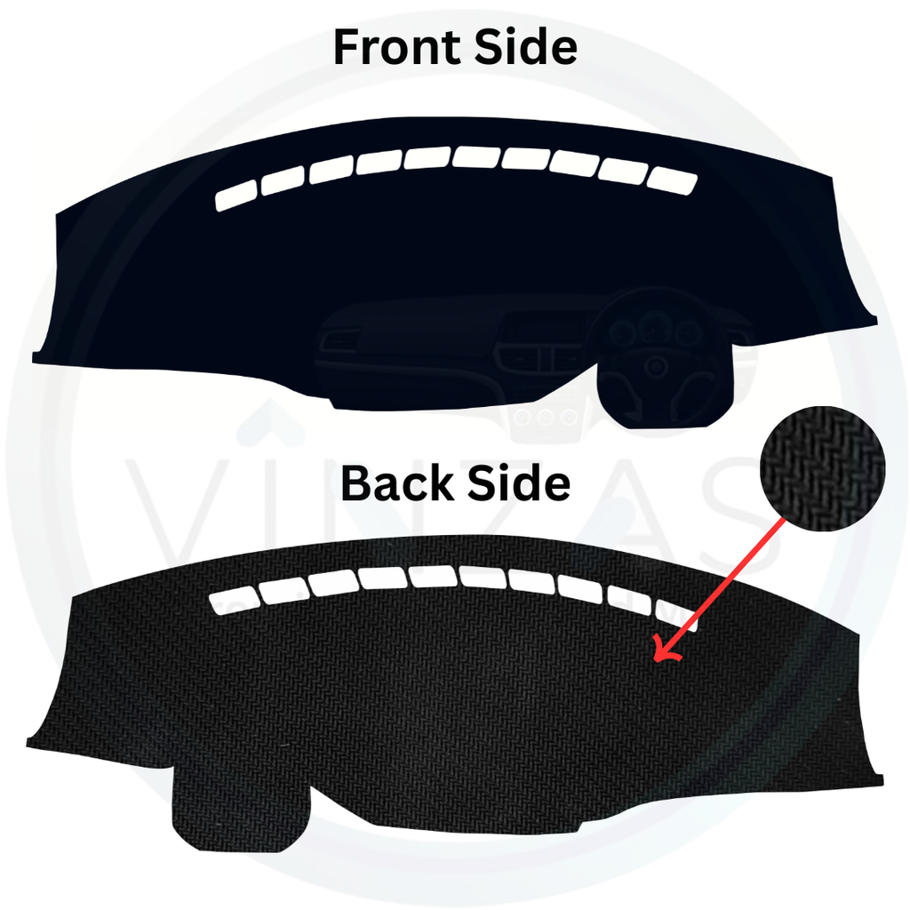 Black custom car dashboard cover
