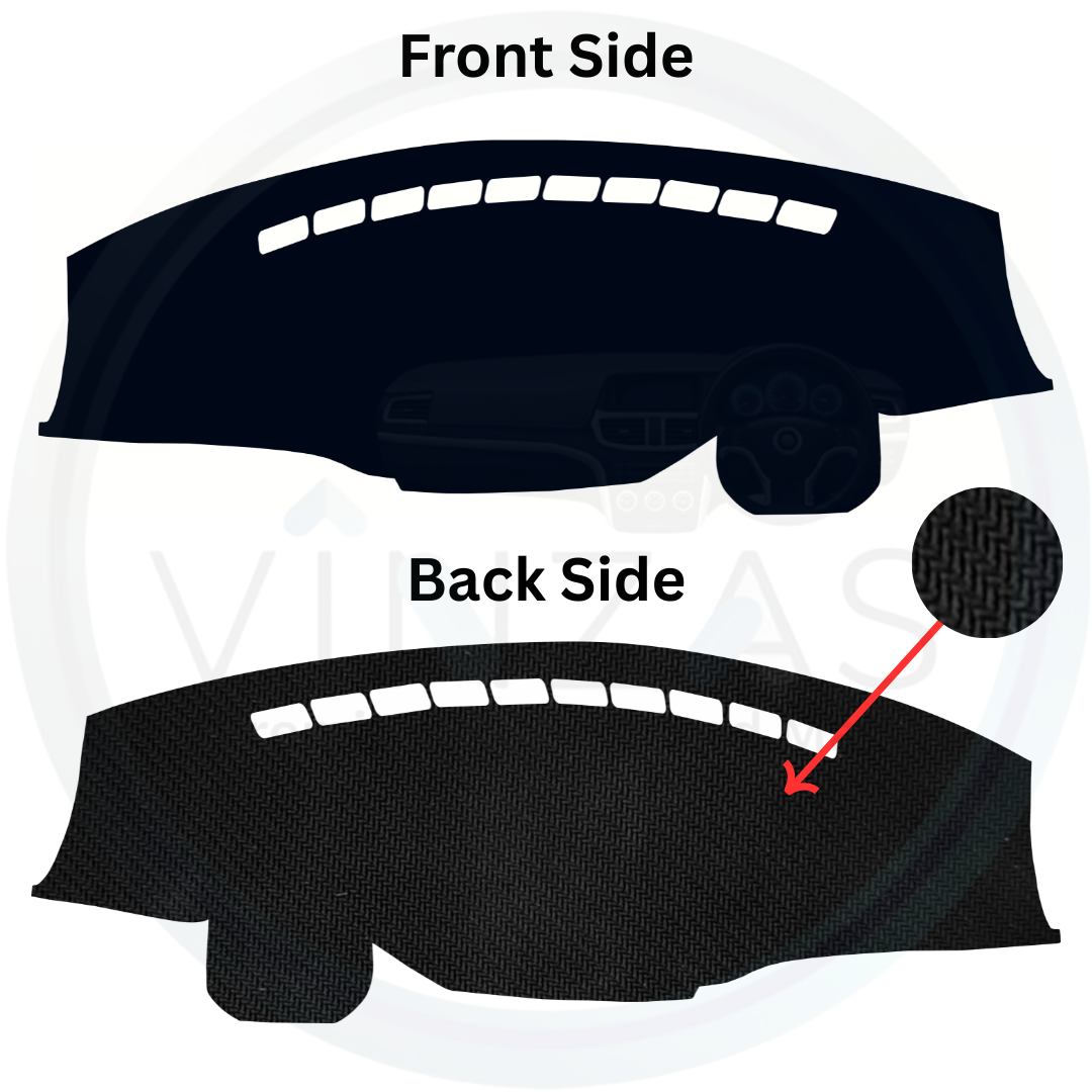 Black custom car dashboard cover

